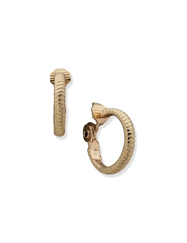 Omega Clip Hoop Earrings sold by Anne Klein