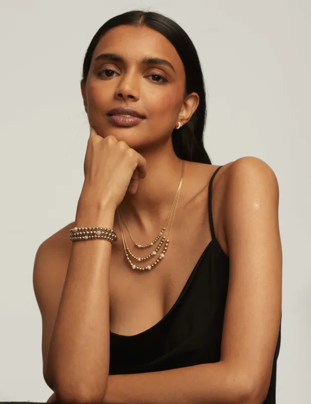 Beaded 3 Stretch Bracelet sold by Anne Klein