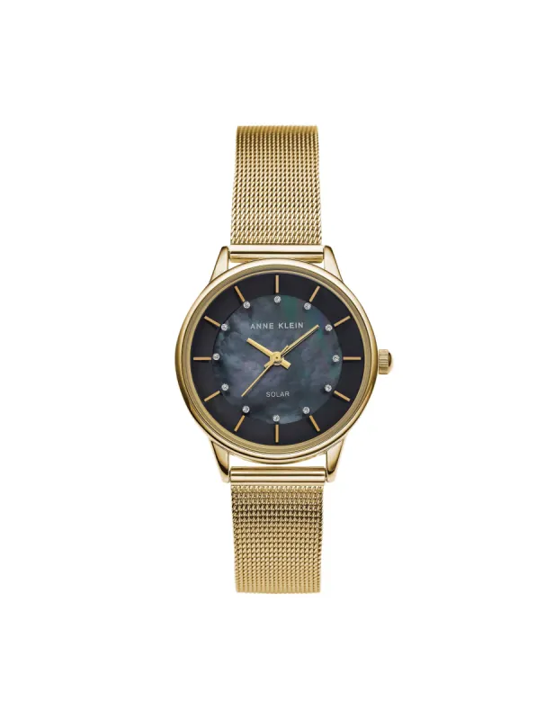 Considered Solar Powered Mesh Watch made by Anne Klein