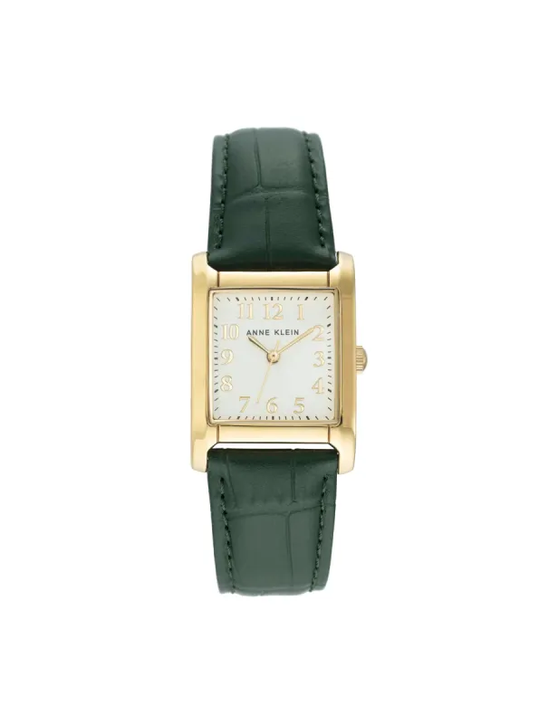 Square Case Leather Strap Watch sold by Anne Klein