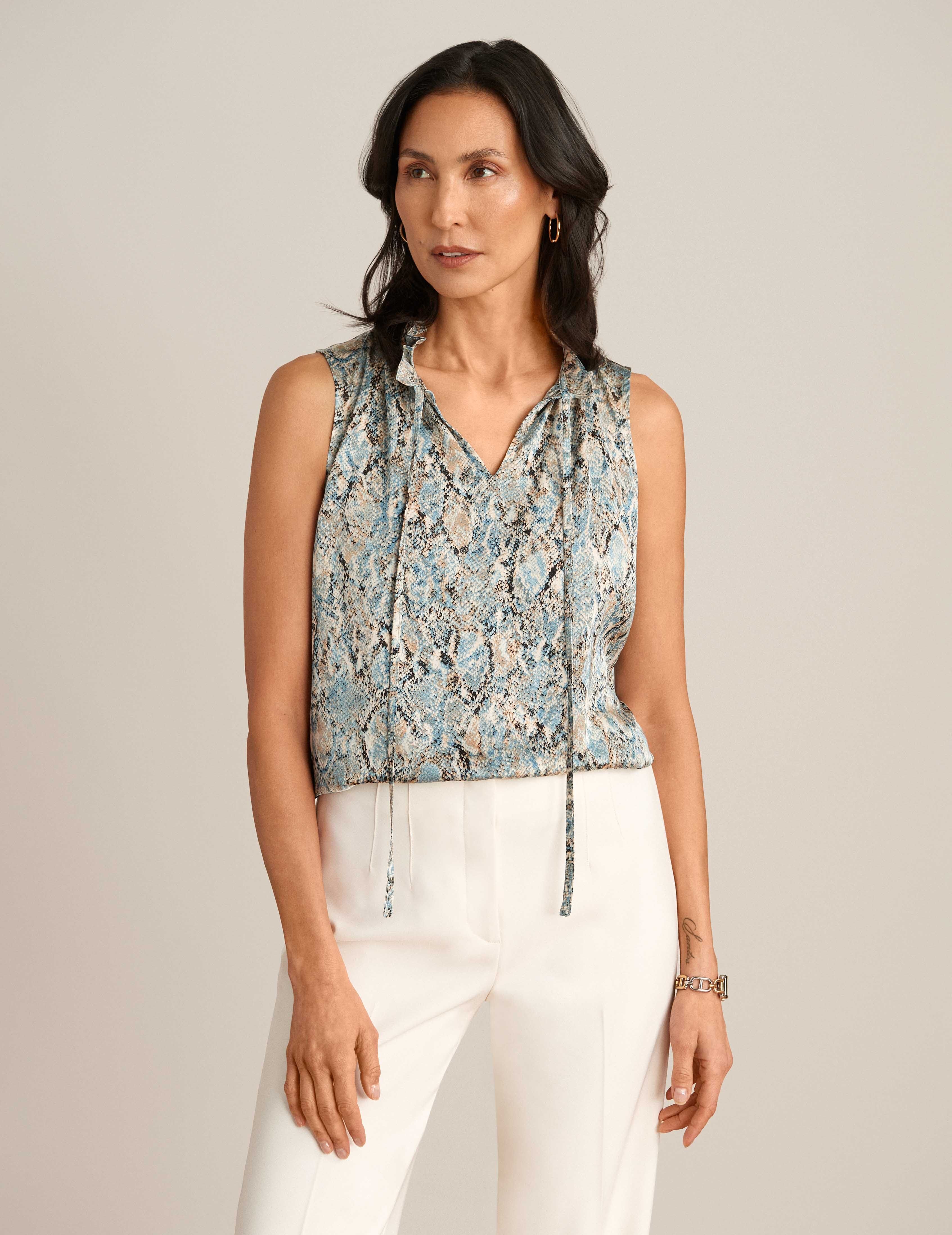 Sleeveless Tulla Blouse sold by Anne Klein