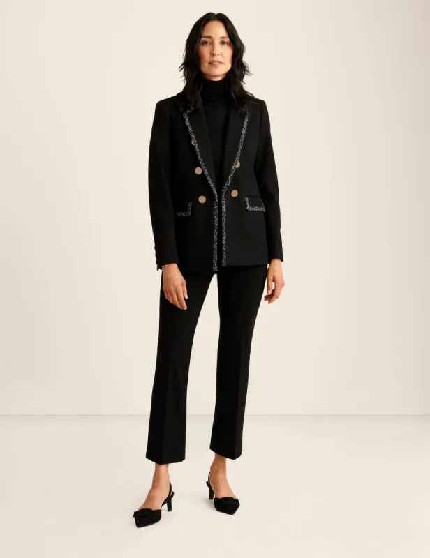 Compression Faux Double Breasted Jacket sold by Anne Klein