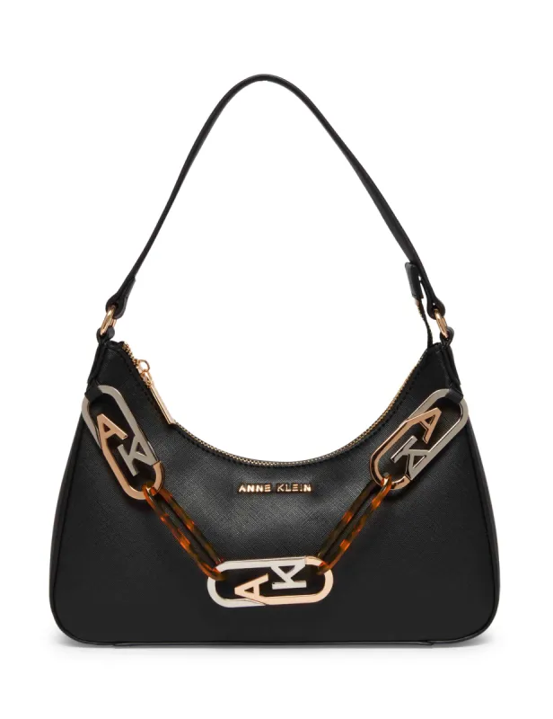 Convertible Shoulder Bag With Mixed Links sold by Anne Klein