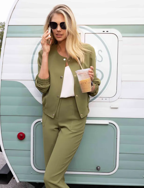 High Rise Patch Pocket Pants sold by Anne Klein