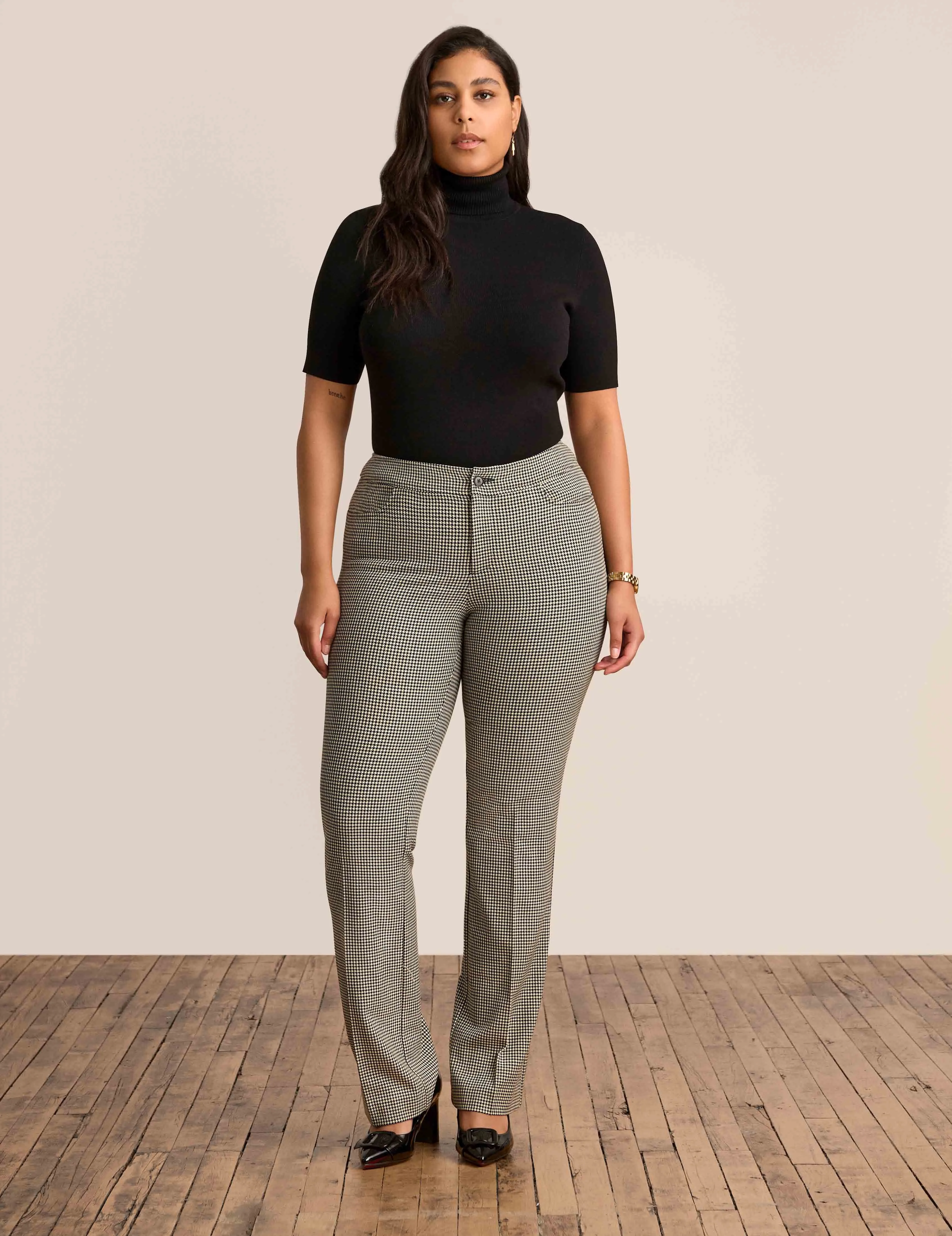 Petite Fly Front Bootleg sold by Anne Klein