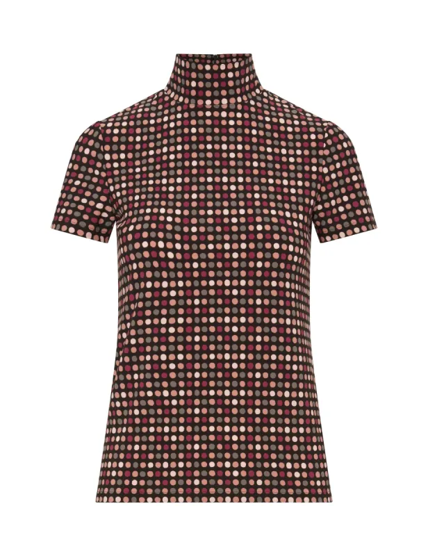 Pearly Dot Mock Neck Top- Clearance sold by Anne Klein