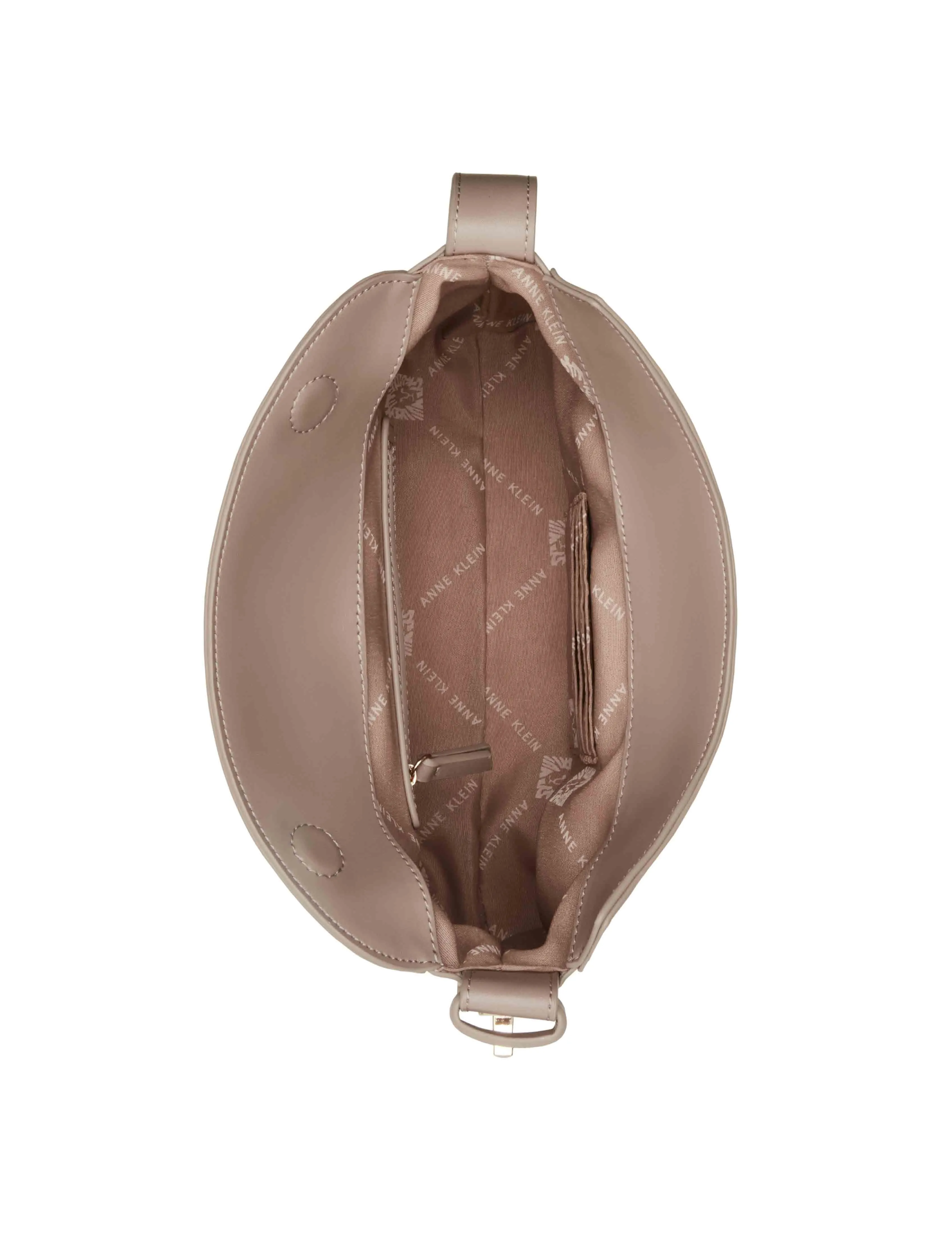 Fold Over Shoulder Bag With Enamel Turn Lock sold by Anne Klein product image thumbnail 3