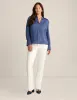 Long Sleeve V Neck Pleat Front Blouse sold by Anne Klein