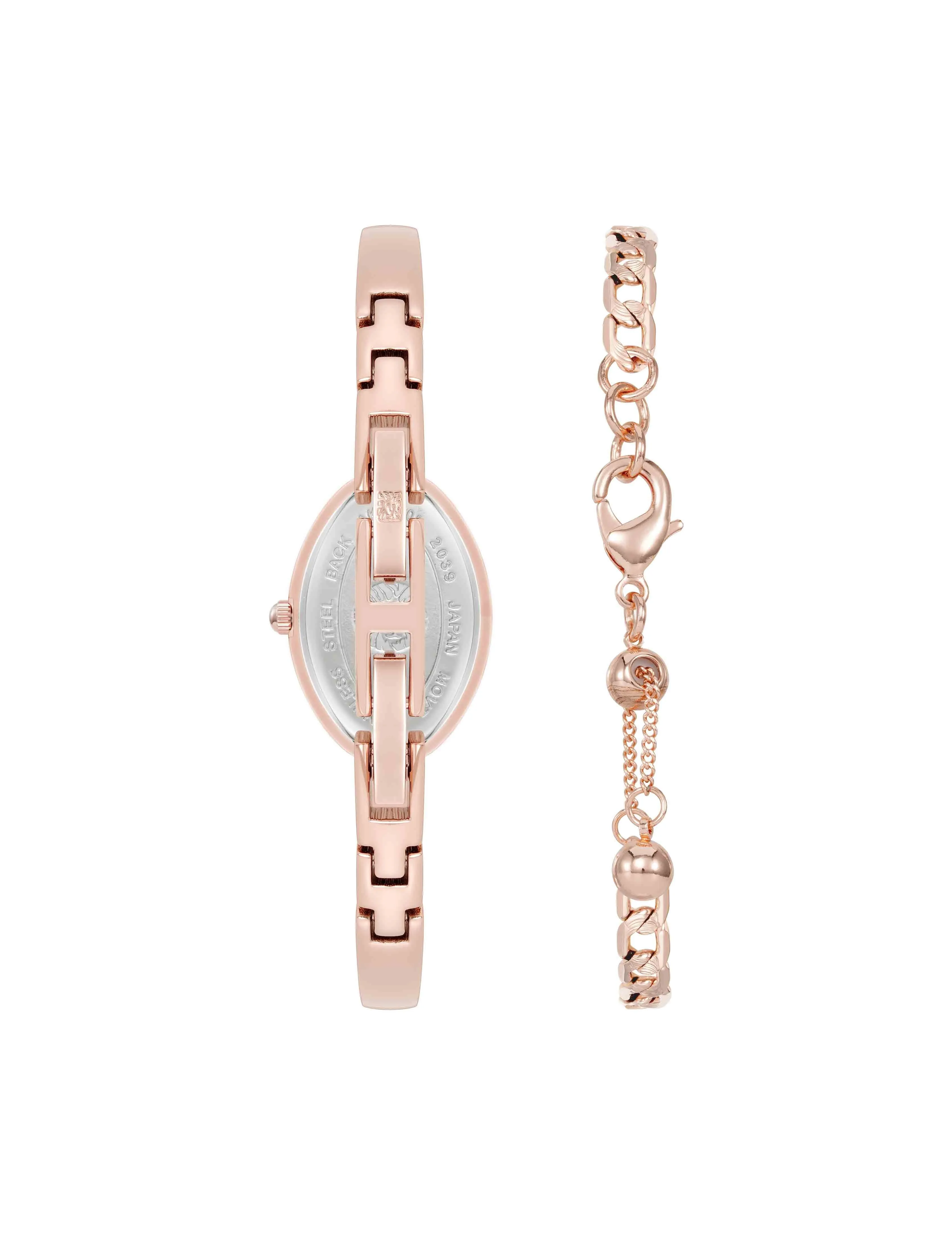 Oval Gemstone Bangle Watch Set sold by Anne Klein product image thumbnail 2