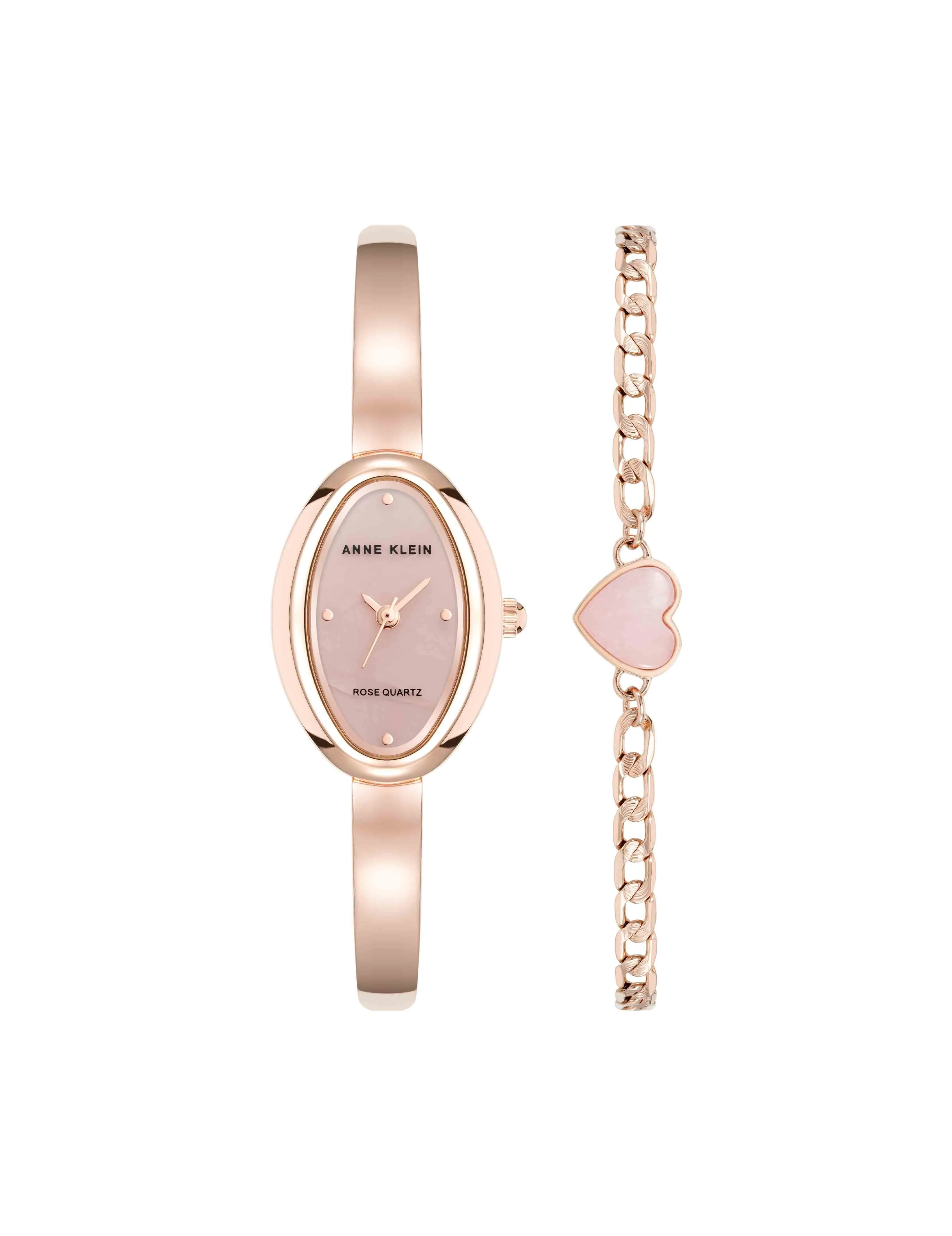 Oval Gemstone Bangle Watch Set sold by Anne Klein