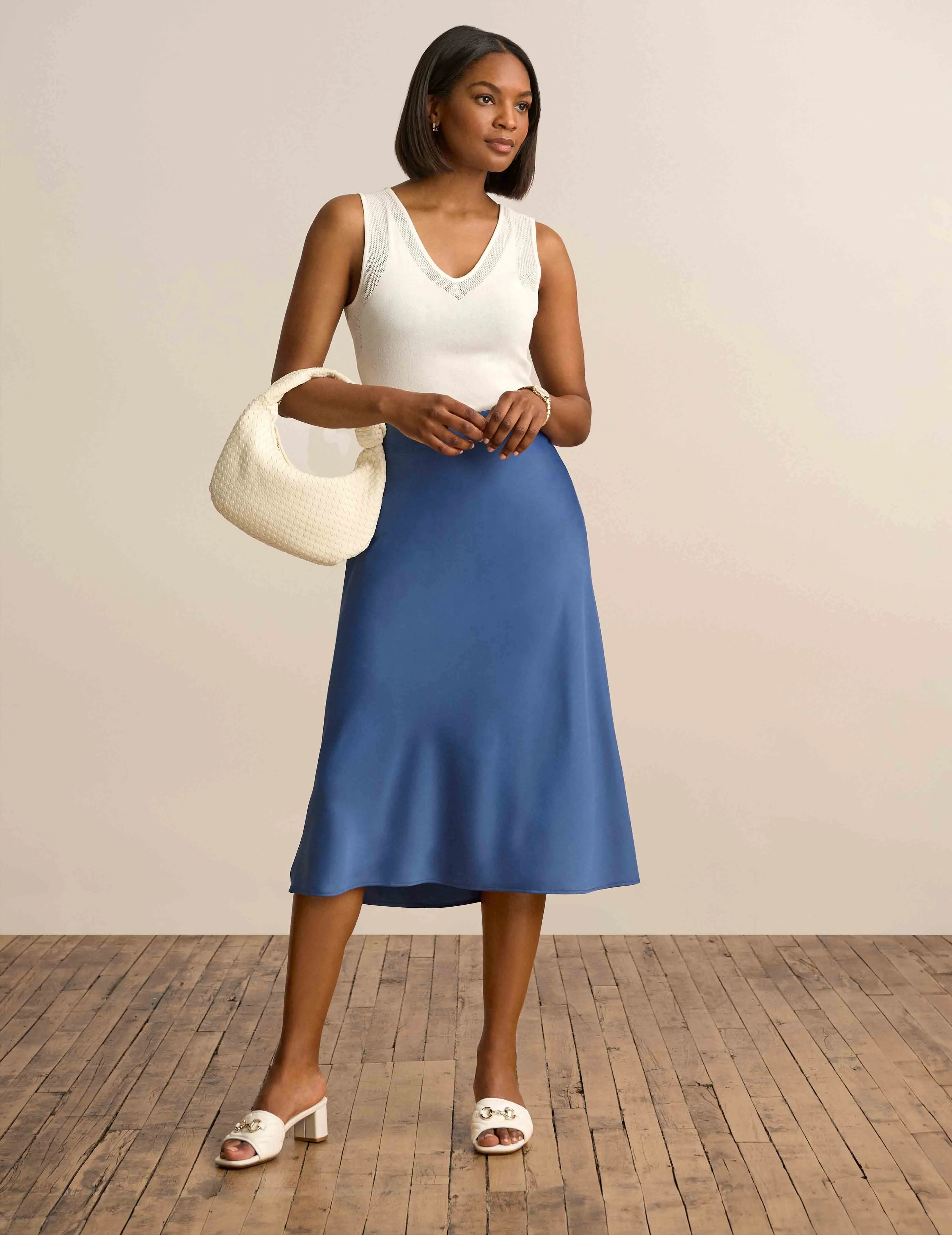 Bias Flared Skirt - Sale sold by Anne Klein product image thumbnail 3