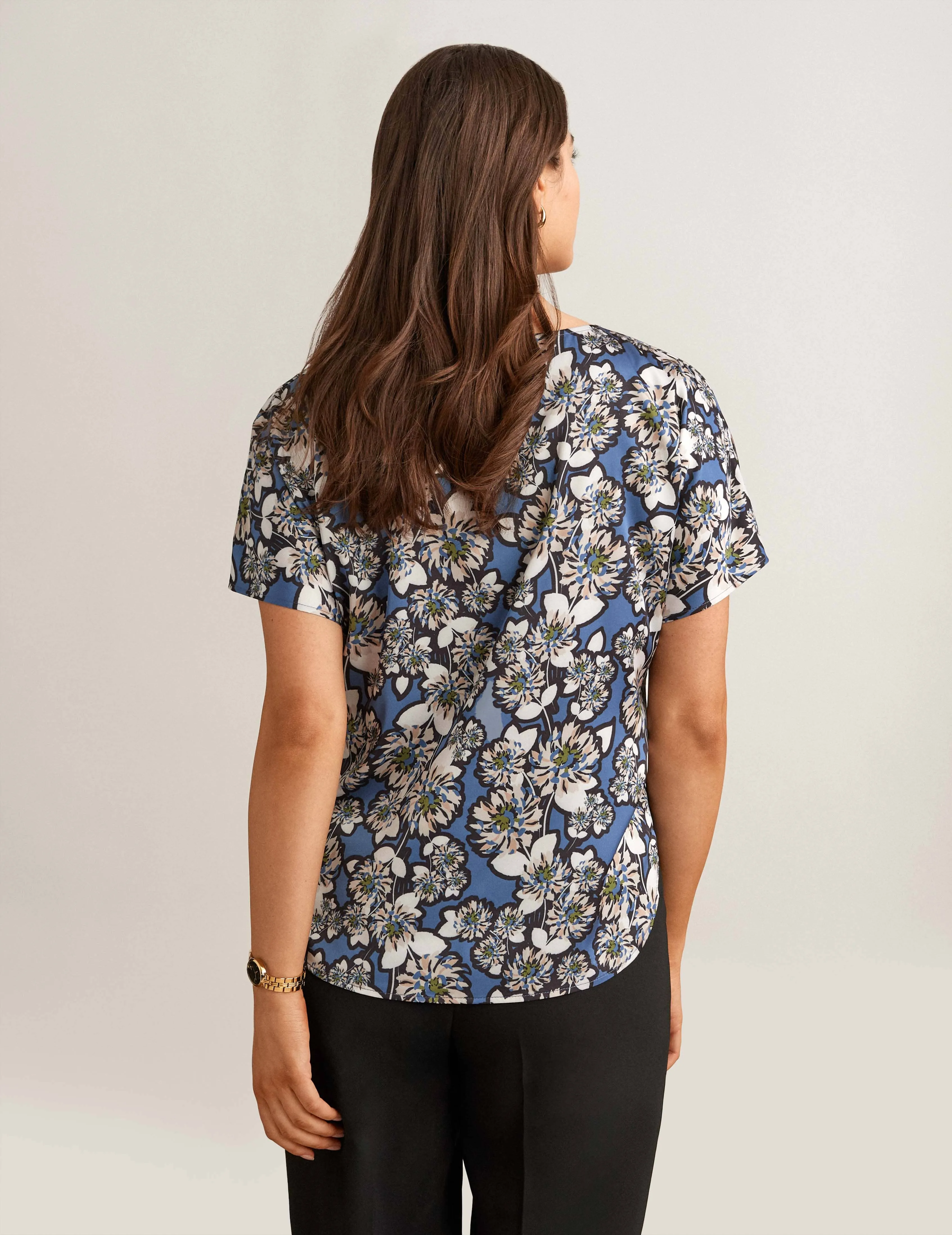 Short Sleeve Blouse With Bateau Neckline - Sale sold by Anne Klein product image thumbnail 2