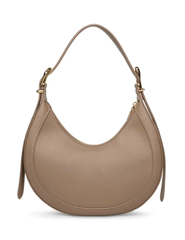 Sculpted Buckle Crescent Shoulder Bag sold by Anne Klein