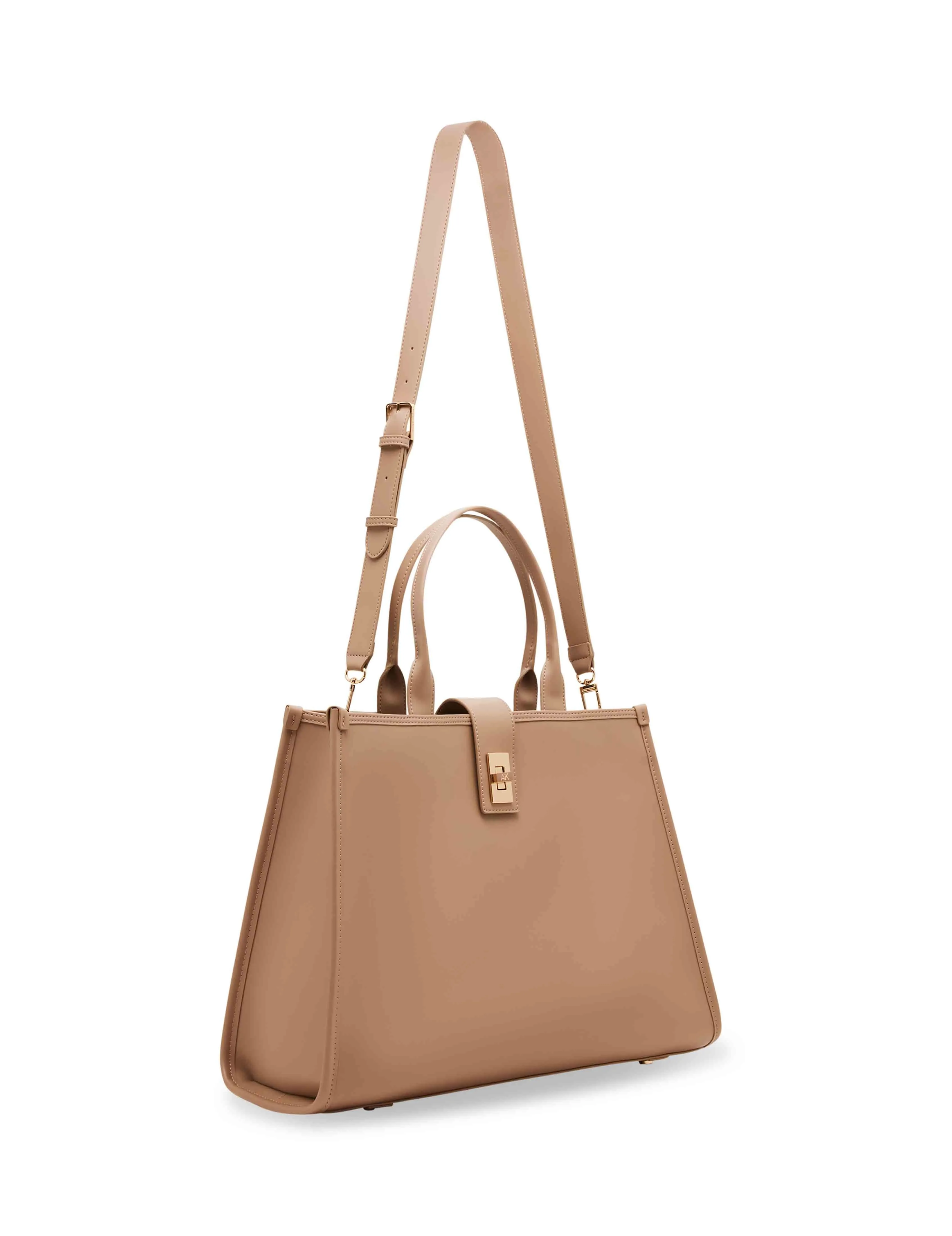 Large Tapered Tote With Enamel Turn Lock sold by Anne Klein product image thumbnail 4