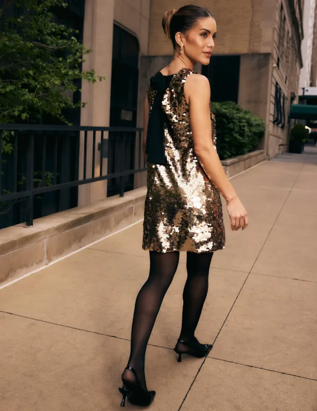 Sleeveless Sequin Mini Dress sold by Anne Klein