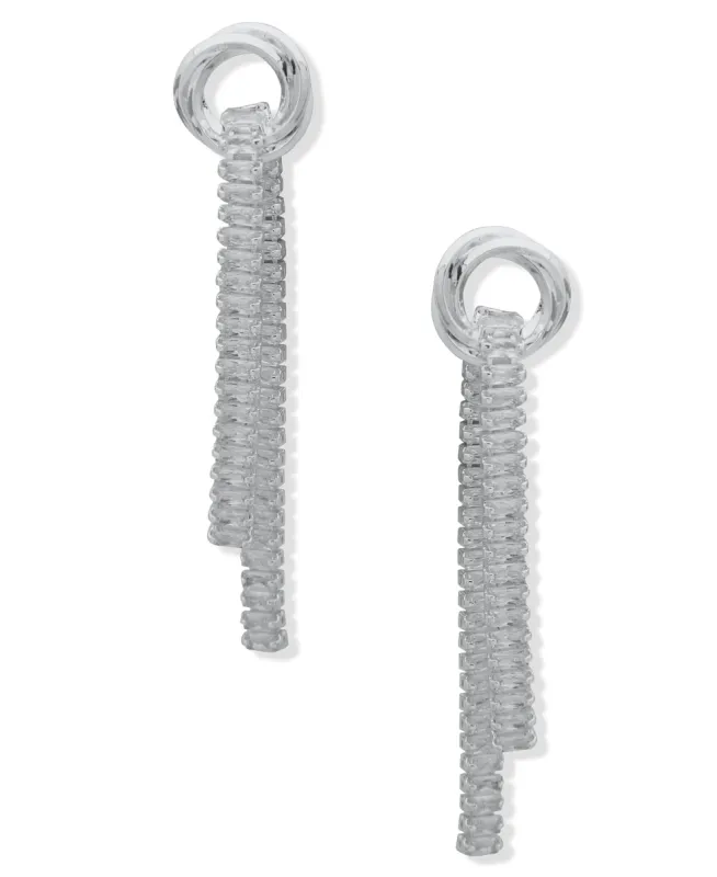 CZ Linear Post Earrings sold by Anne Klein