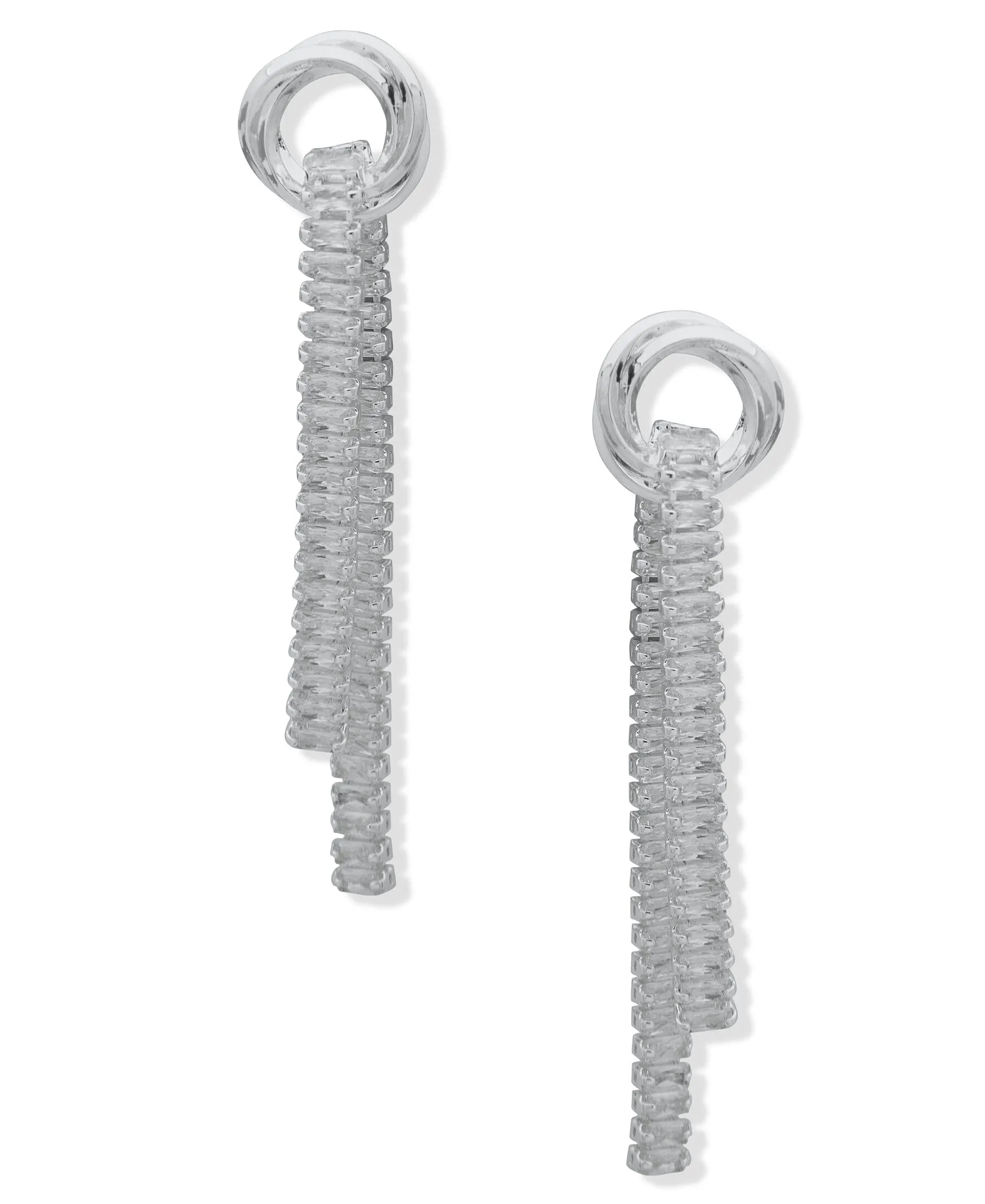 CZ Linear Post Earrings sold by Anne Klein