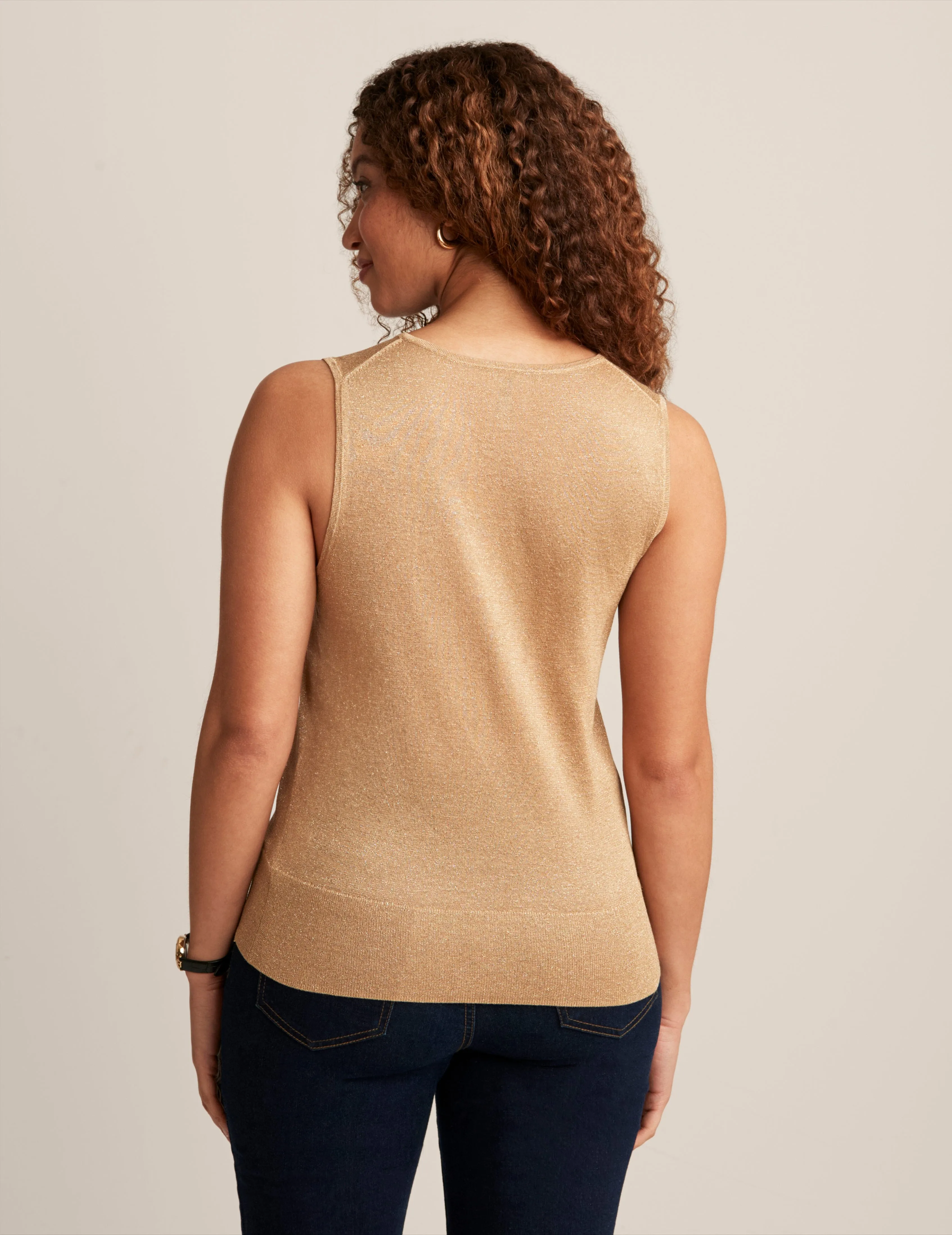 Lurex Sleeveless Mock Neck sold by Anne Klein product image thumbnail 2