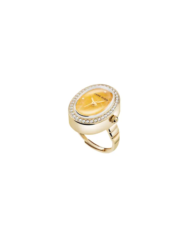 Crystal Bezel Ring Watch sold by Anne Klein