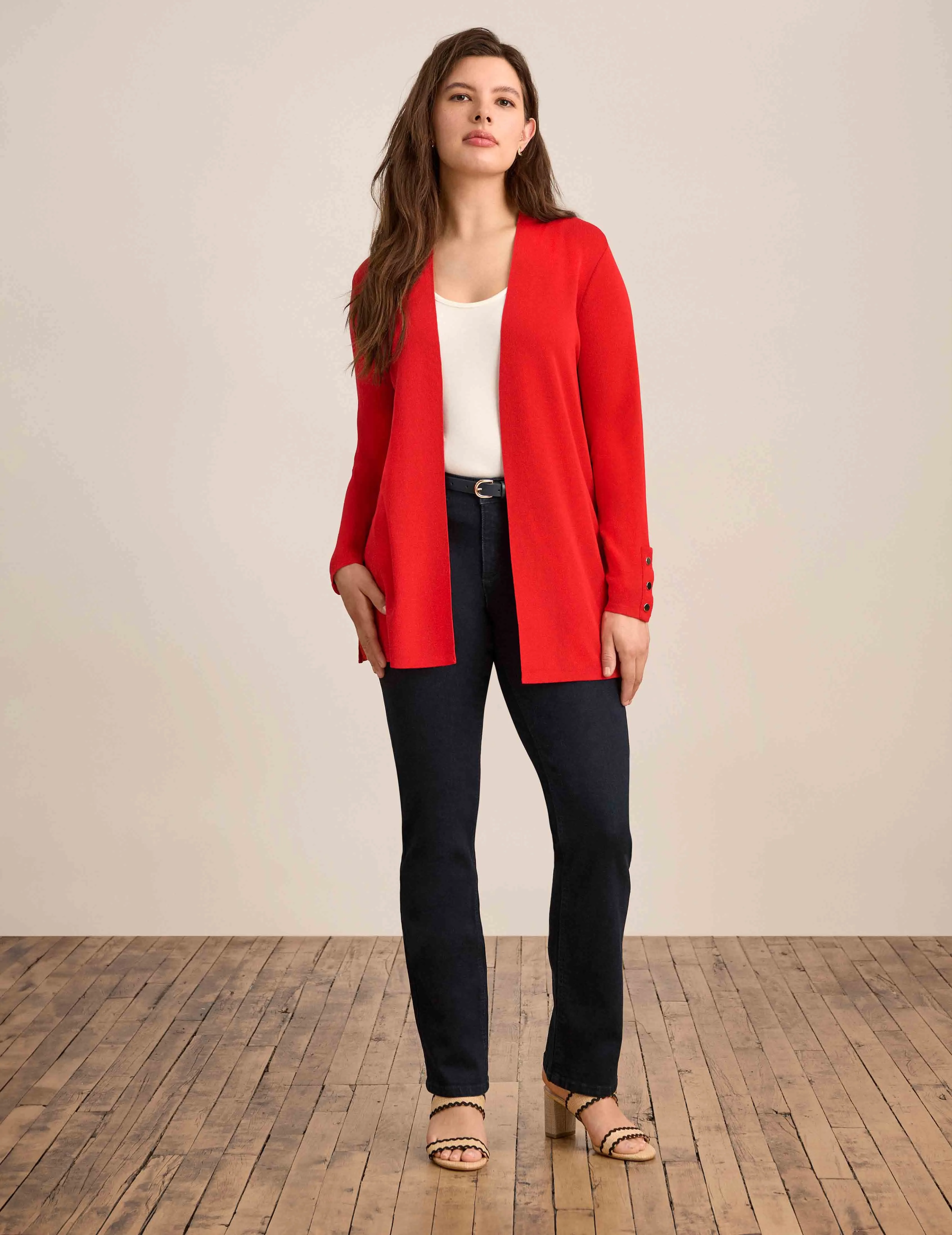 Carmel Self Edge Kissing Front Cardigan - Sale sold by Anne Klein