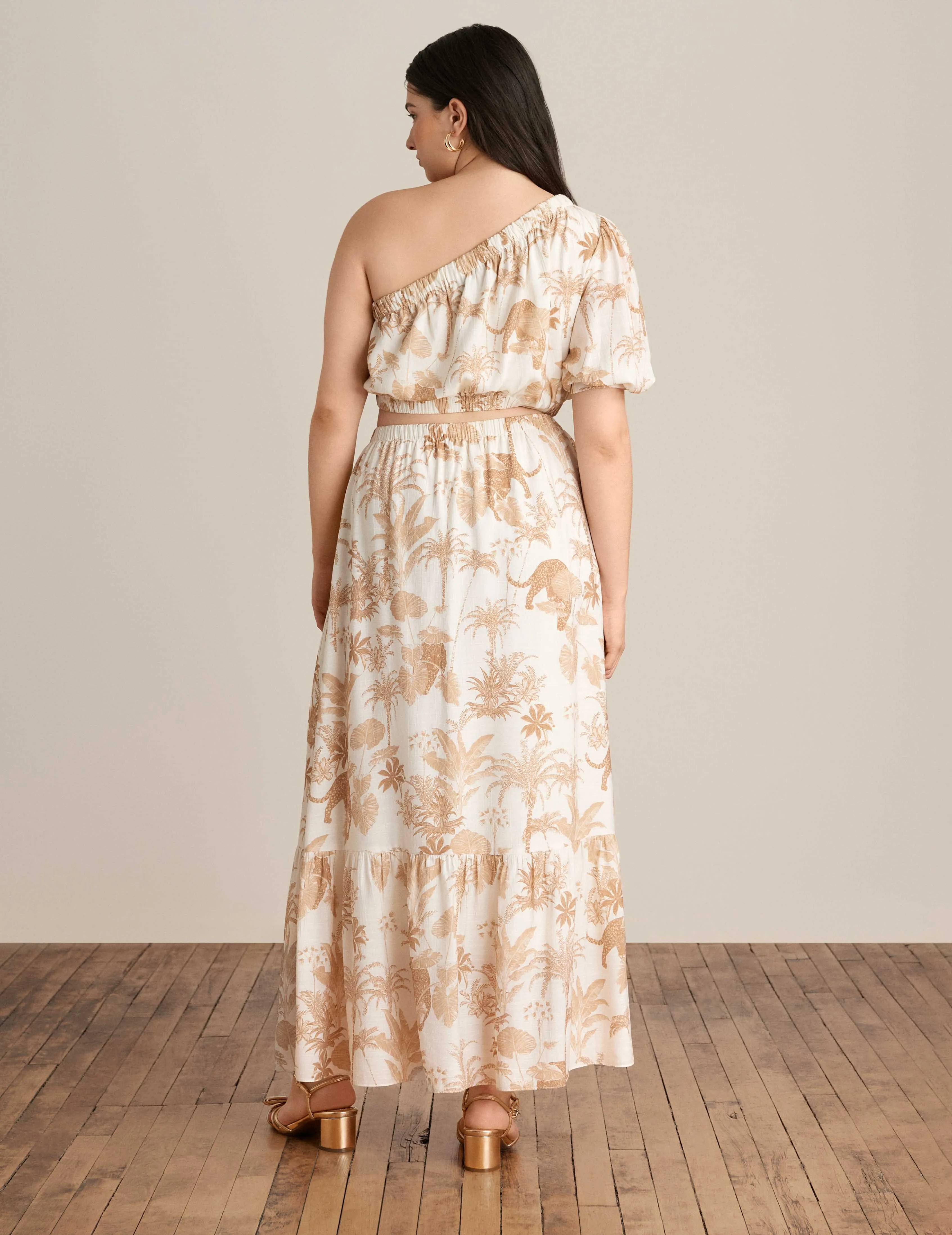 One Shoulder Top and Maxi Skirt Set -Sale sold by Anne Klein product image thumbnail 3