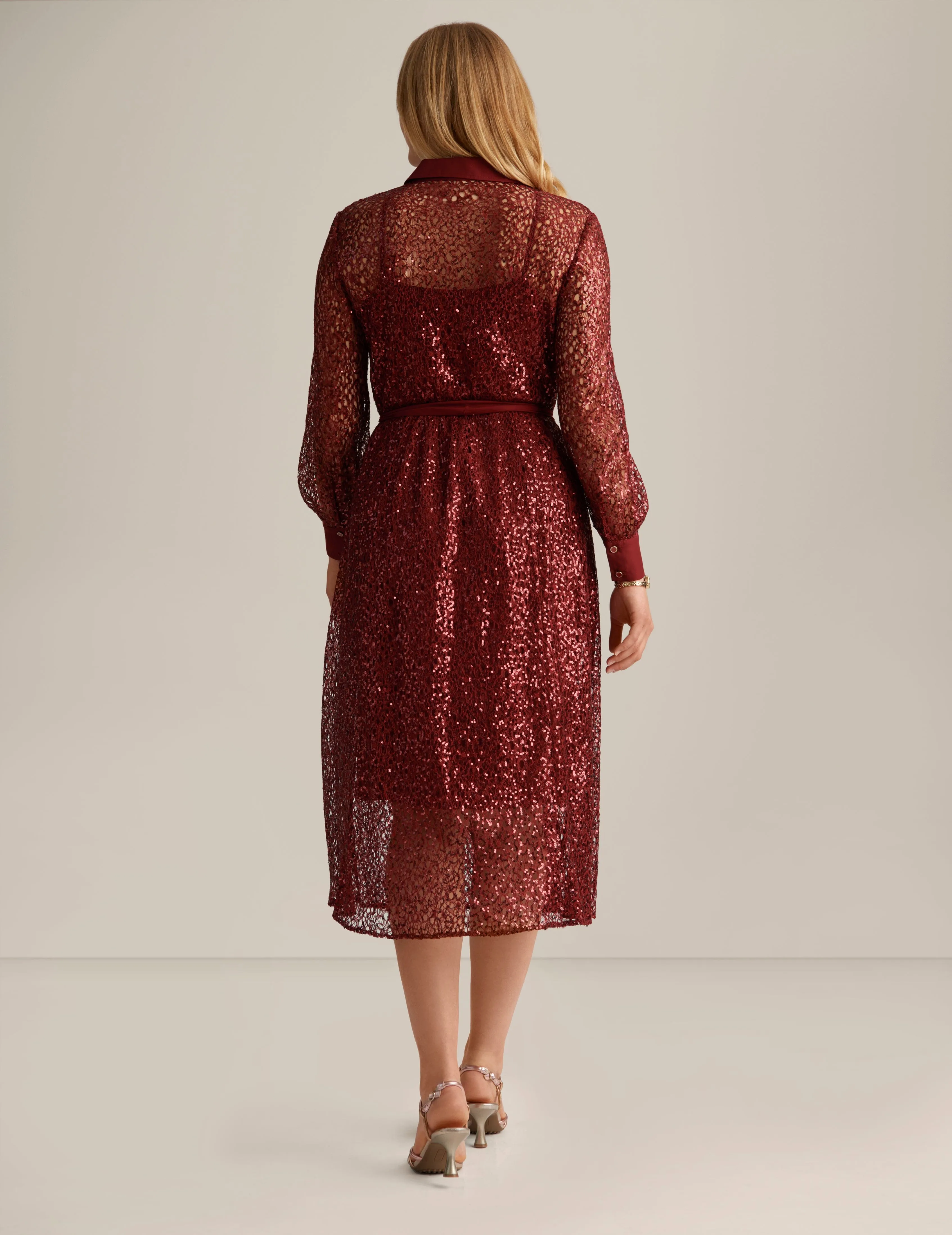 Mixed Media A-Line Shirt Dress sold by Anne Klein product image thumbnail 2