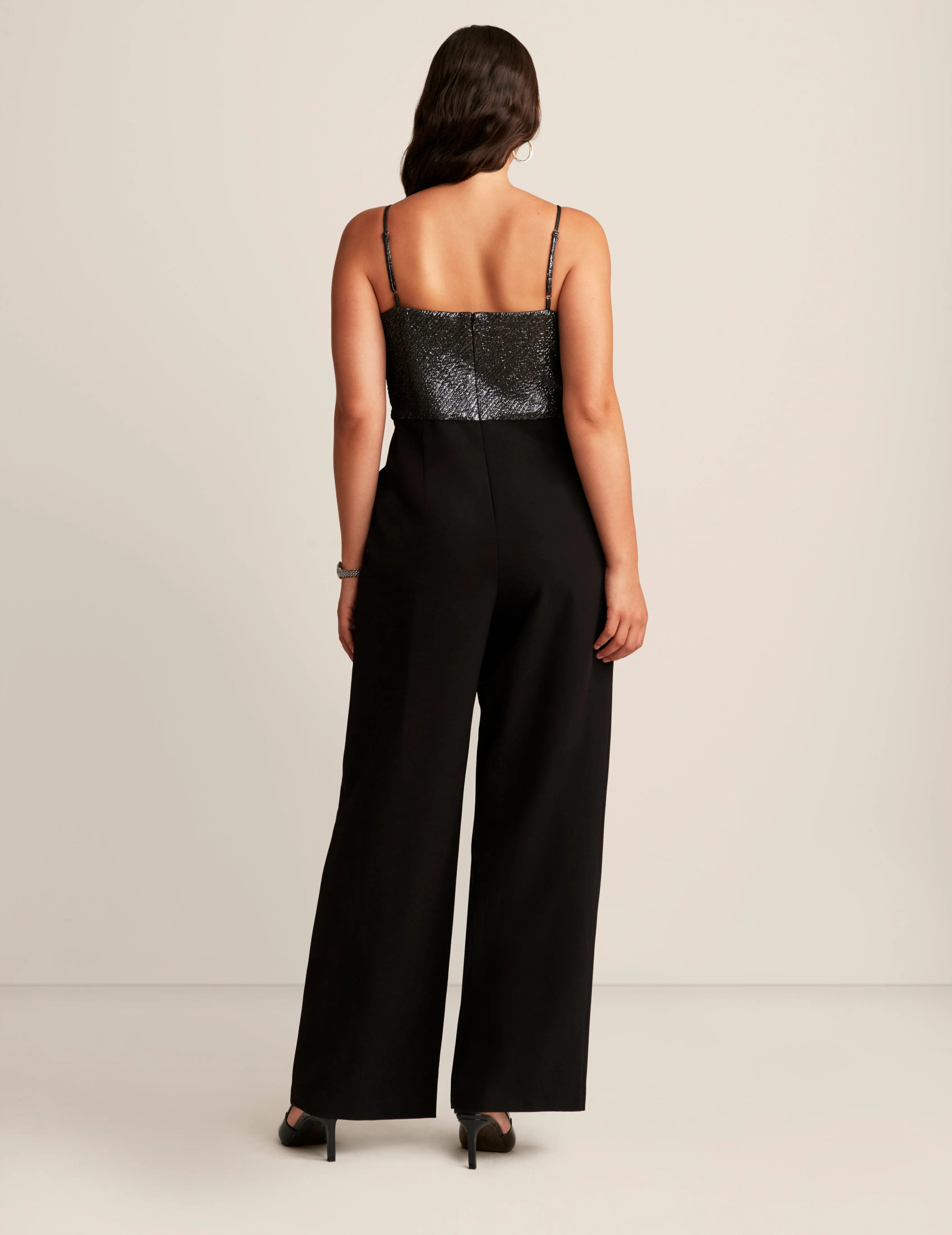 Bow Bodice Straight Leg Jumpsuit sold by Anne Klein product image thumbnail 2
