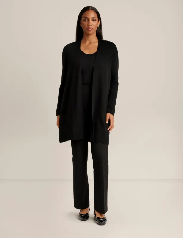 Long Sleeve Cardigan With Side Slits sold by Anne Klein