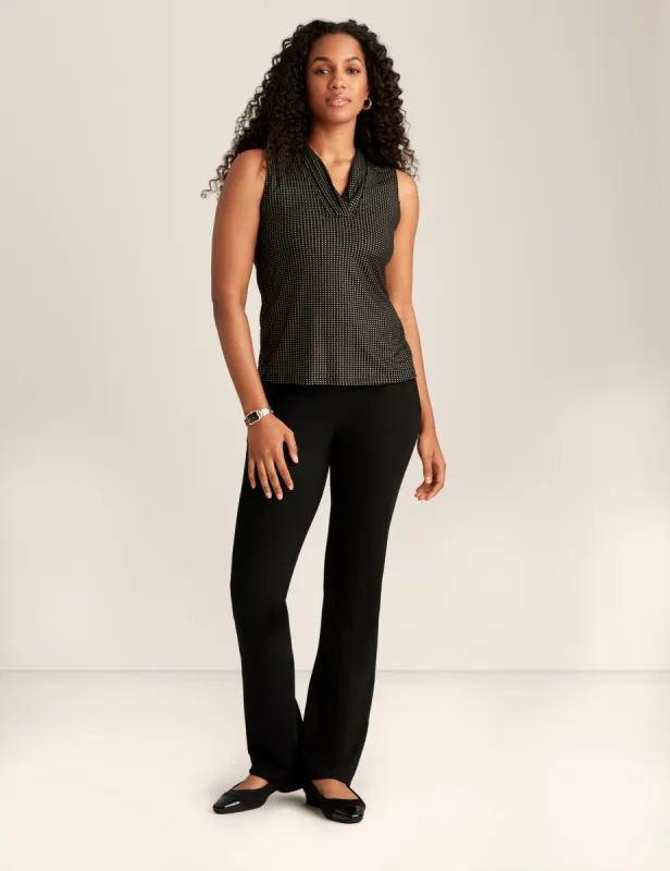 Studded Dewdrop Triple Pleat Top sold by Anne Klein