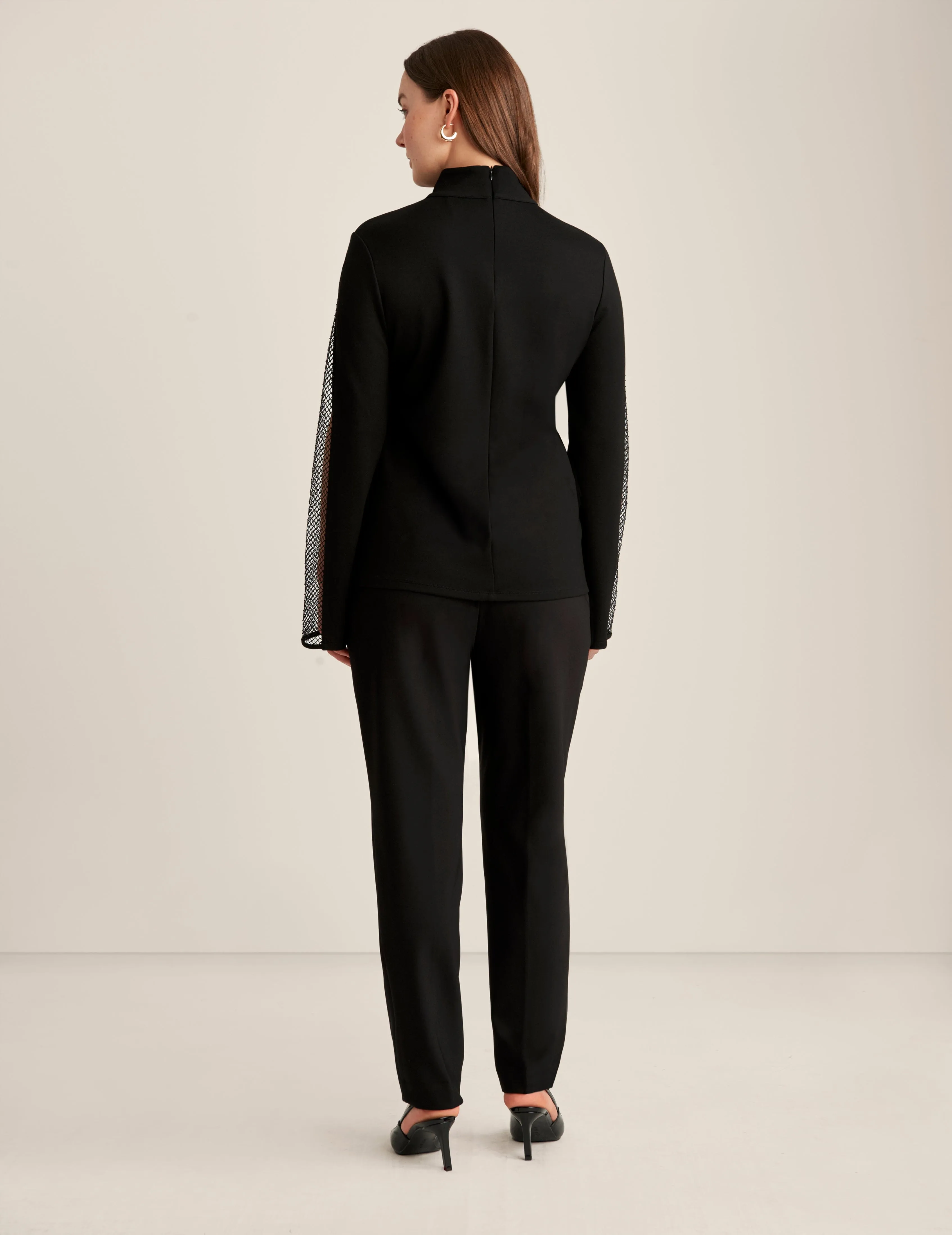 Serenity Knit Mock Turtleneck Top sold by Anne Klein product image thumbnail 3