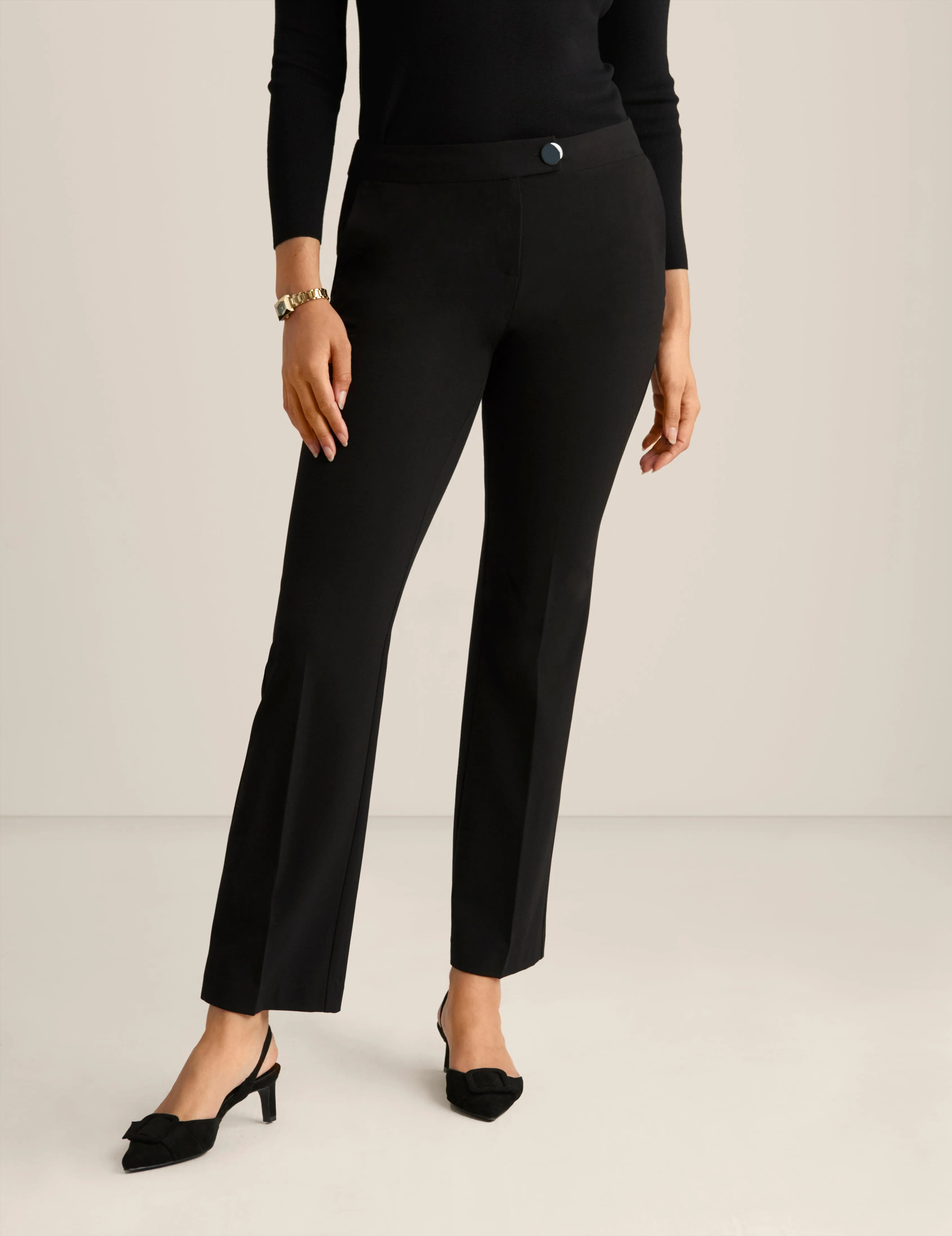 Fly Front Ext Tab Button Trouser sold by Anne Klein