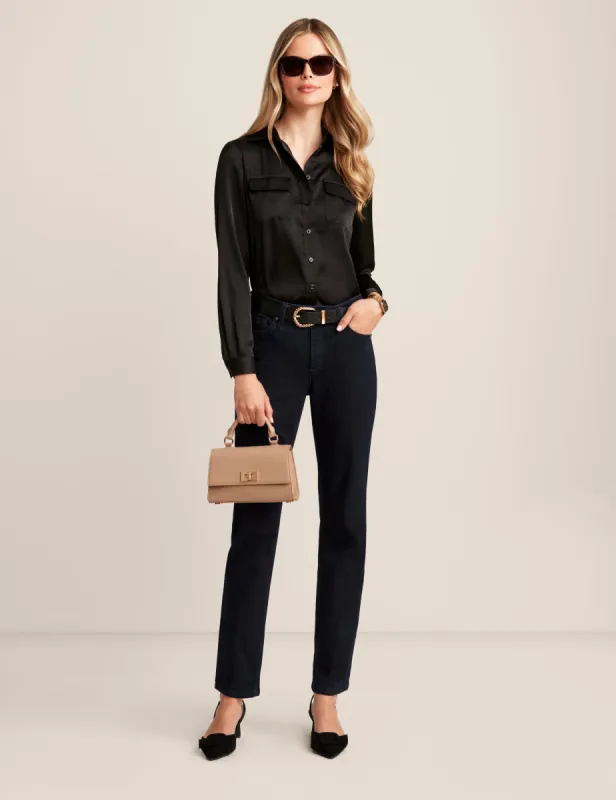 2 Pocket Long Sleeve Utility Blouse sold by Anne Klein
