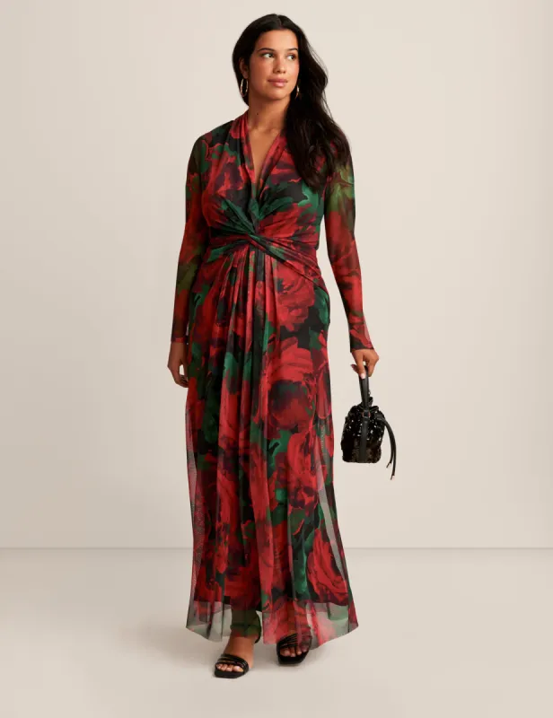 Plus Size Twist Front Maxi Dress sold by Anne Klein