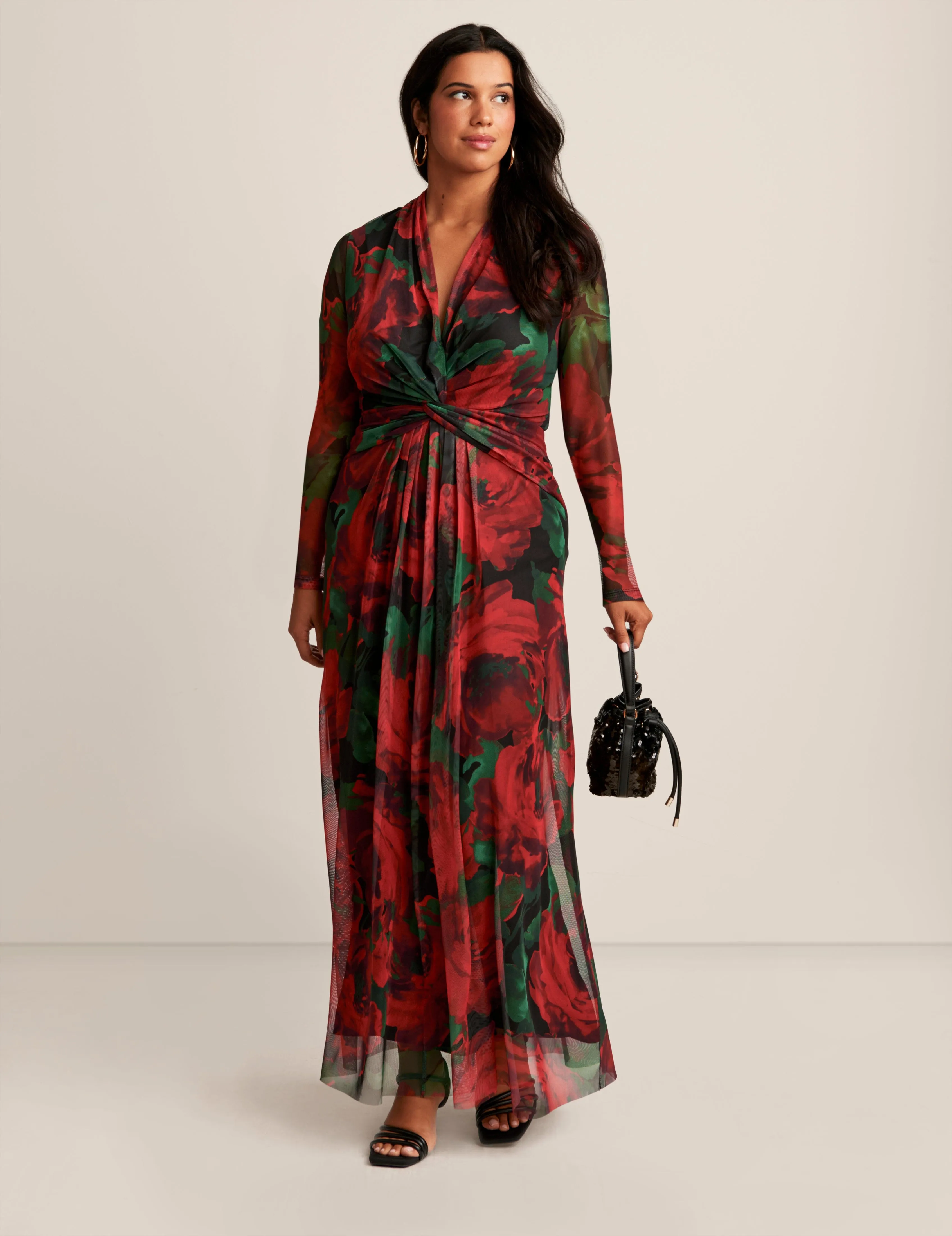 Plus Size Twist Front Maxi Dress sold by Anne Klein