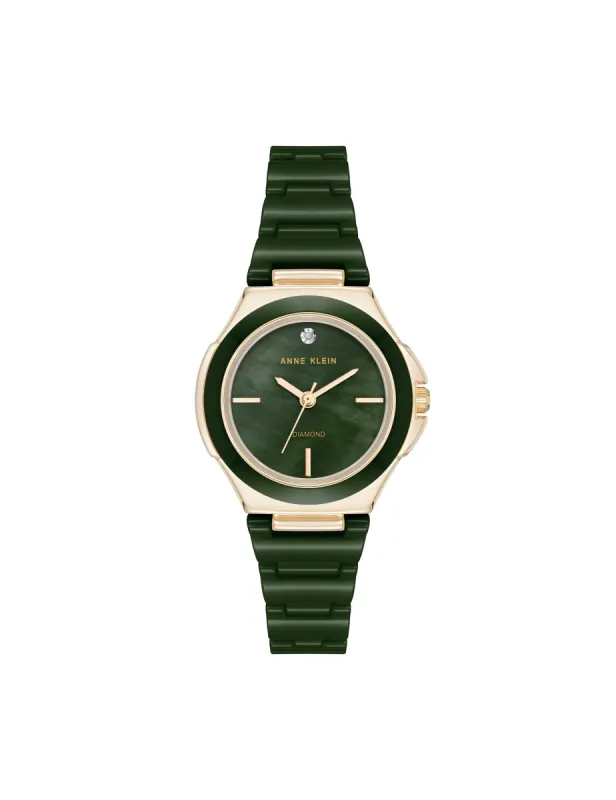 Ceramic Bracelet and Bezel Watch sold by Anne Klein