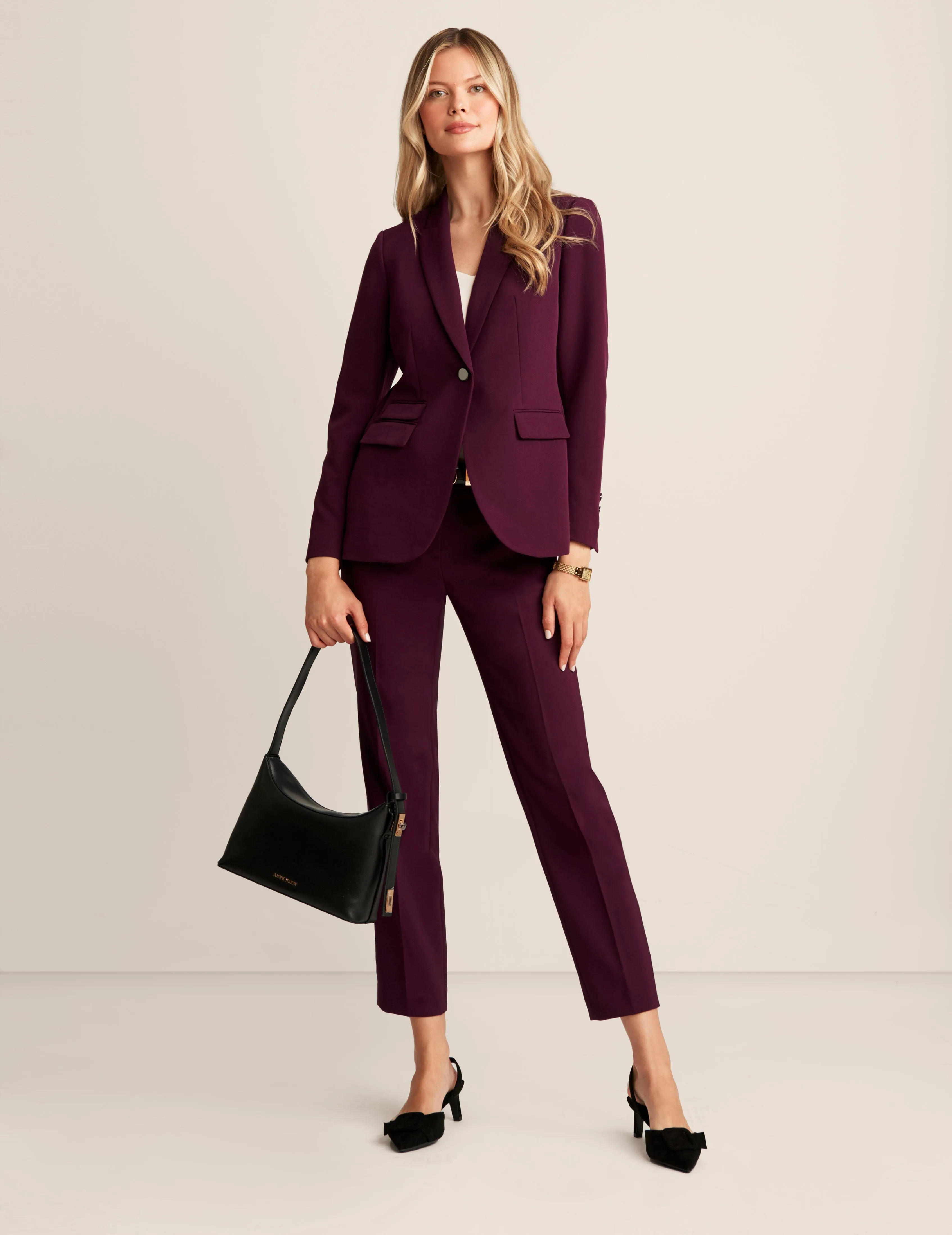 Anne Stretch Triple Pocket Jacket sold by Anne Klein