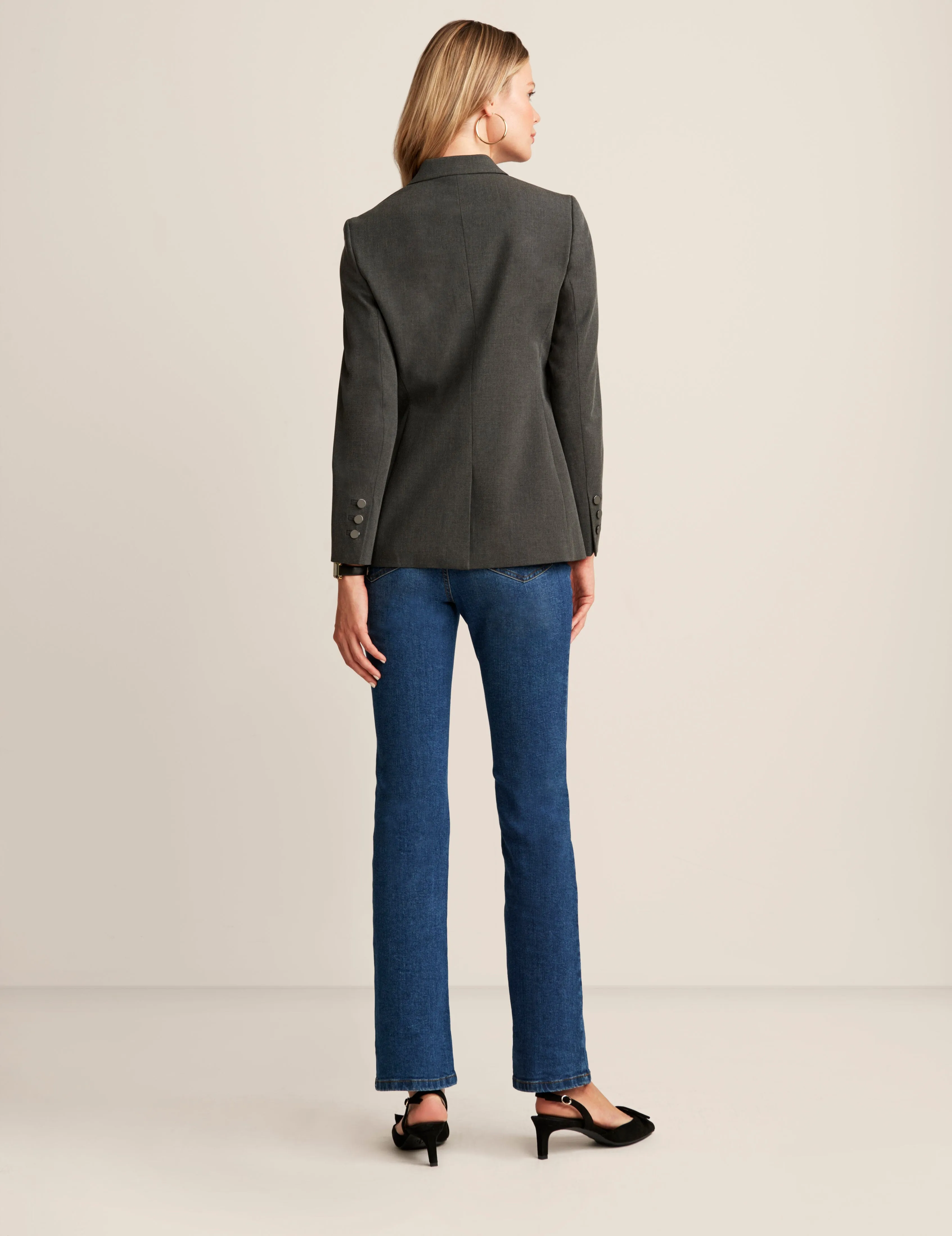 Melange Triple Pocket Jacket sold by Anne Klein product image thumbnail 2