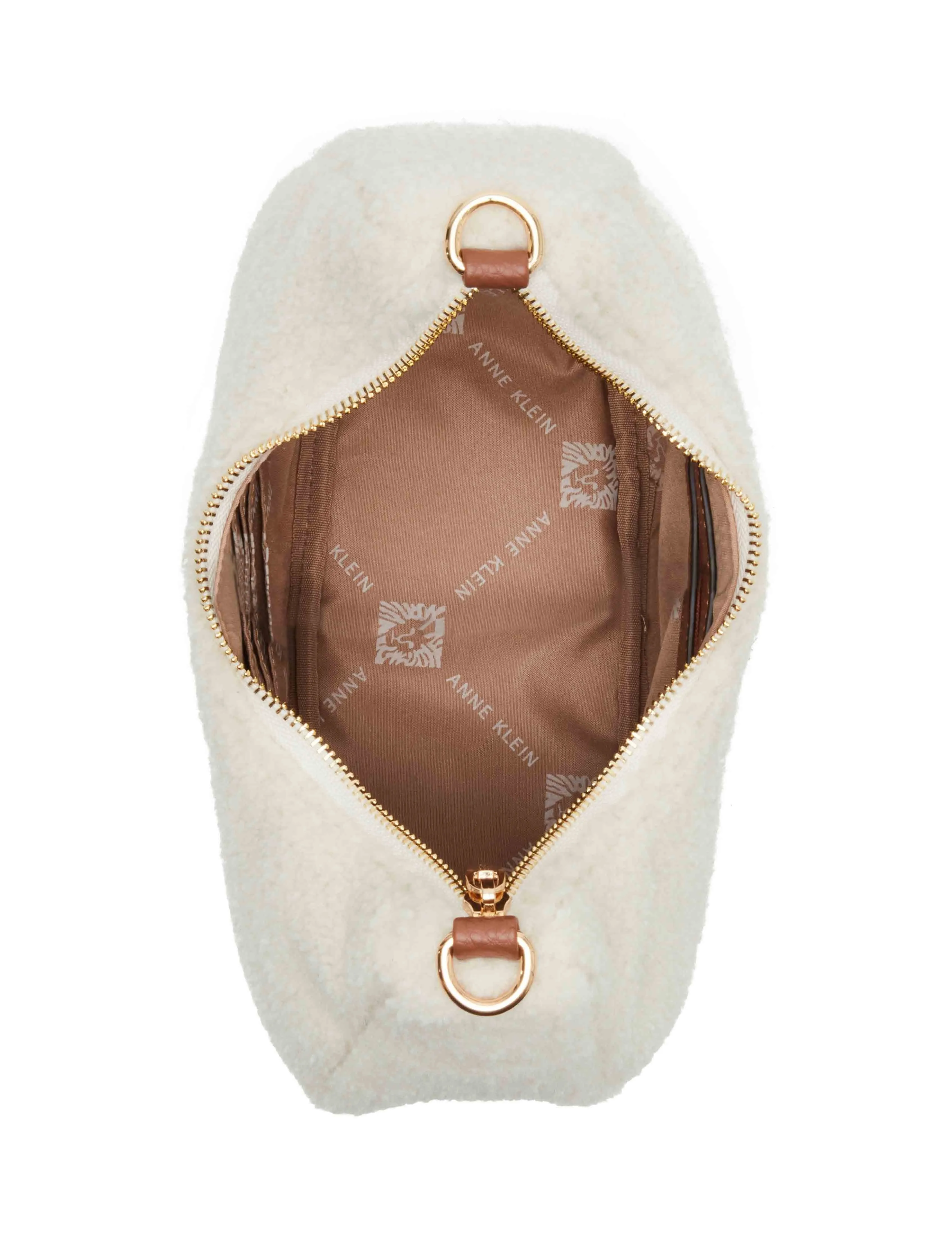 All Over Sherpa Crescent Shoulder Bag sold by Anne Klein product image thumbnail 2