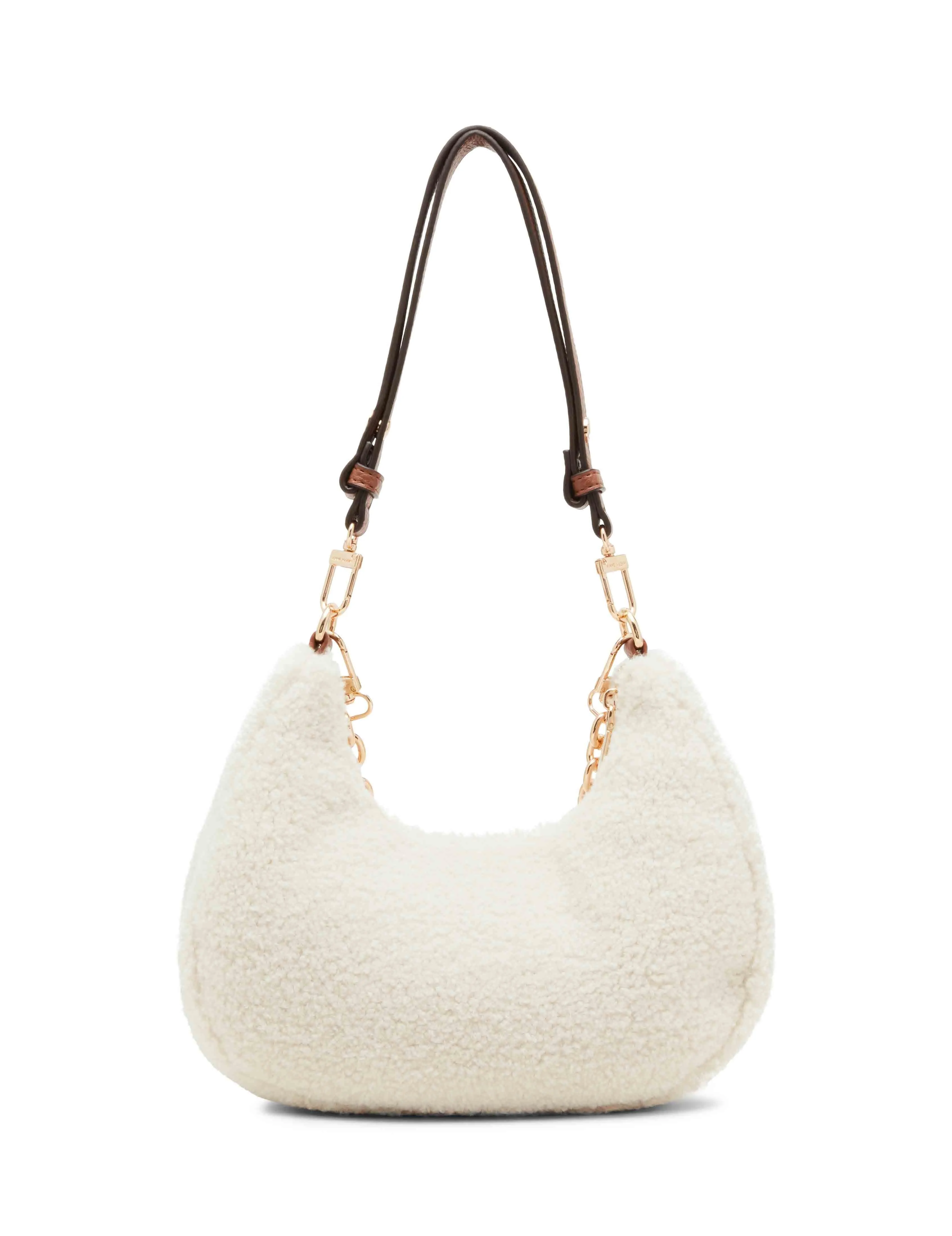 All Over Sherpa Crescent Shoulder Bag sold by Anne Klein product image thumbnail 5