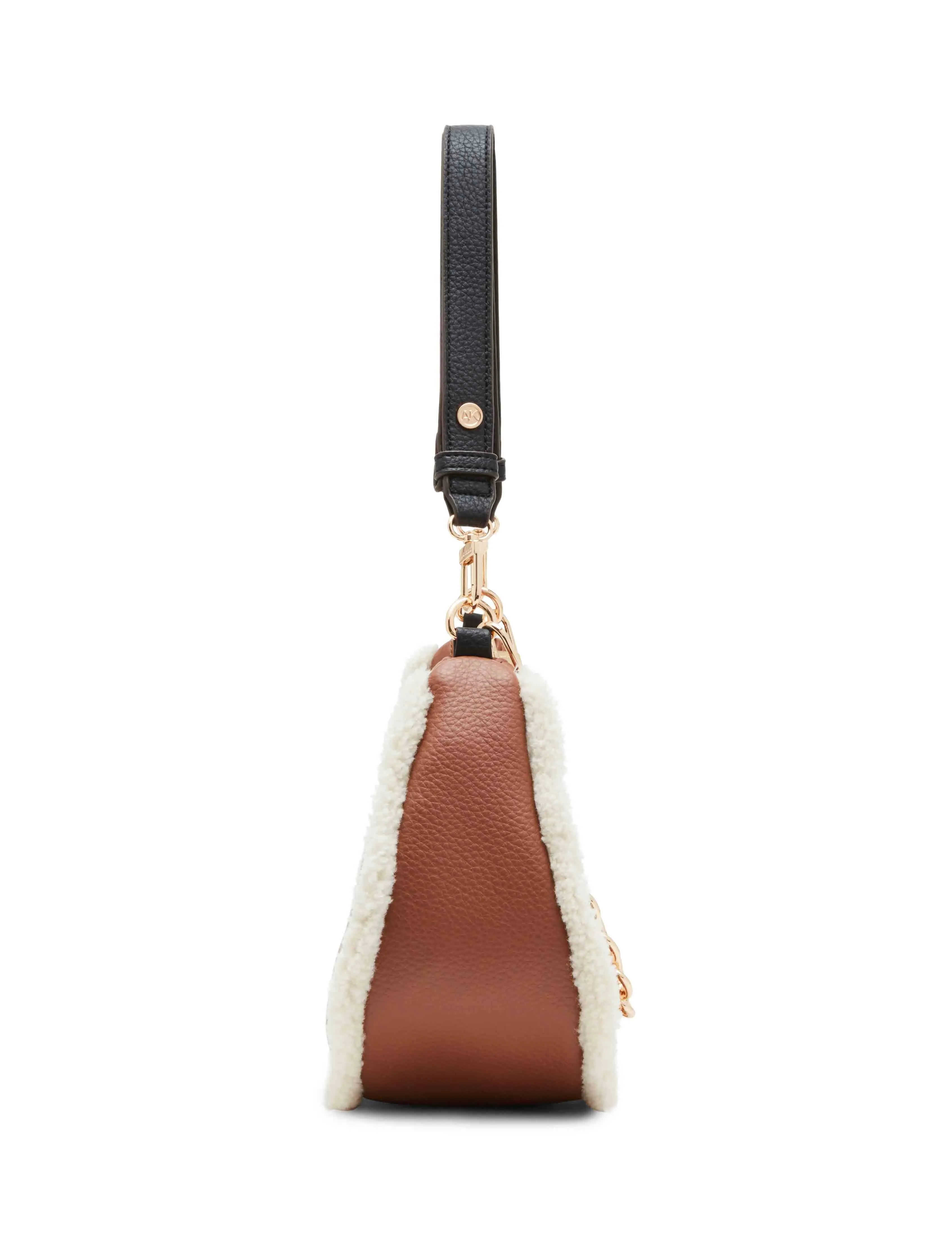 Sherpa Crescent Shoulder Bag With Swag Chain sold by Anne Klein product image thumbnail 4