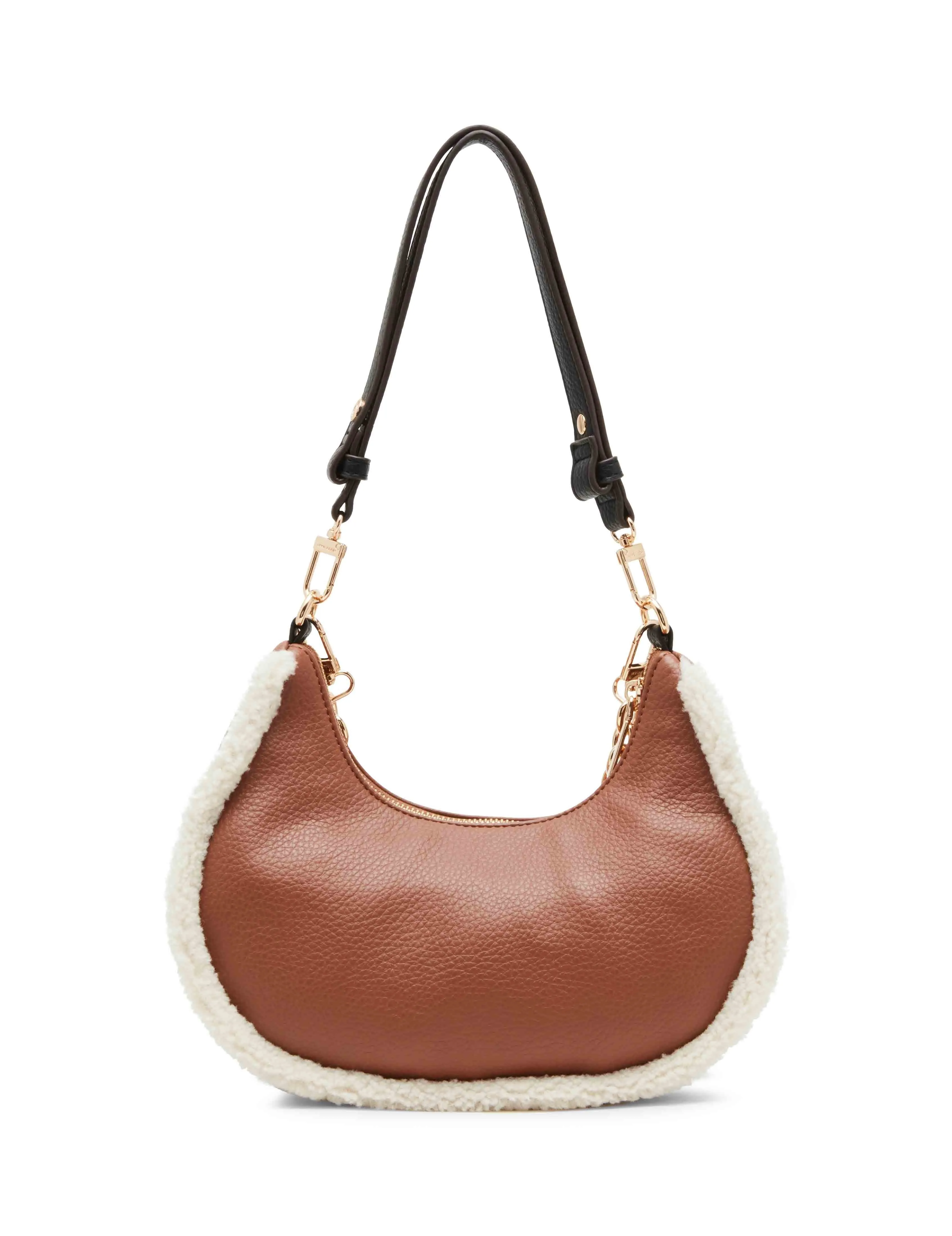 Sherpa Crescent Shoulder Bag With Swag Chain sold by Anne Klein product image thumbnail 5