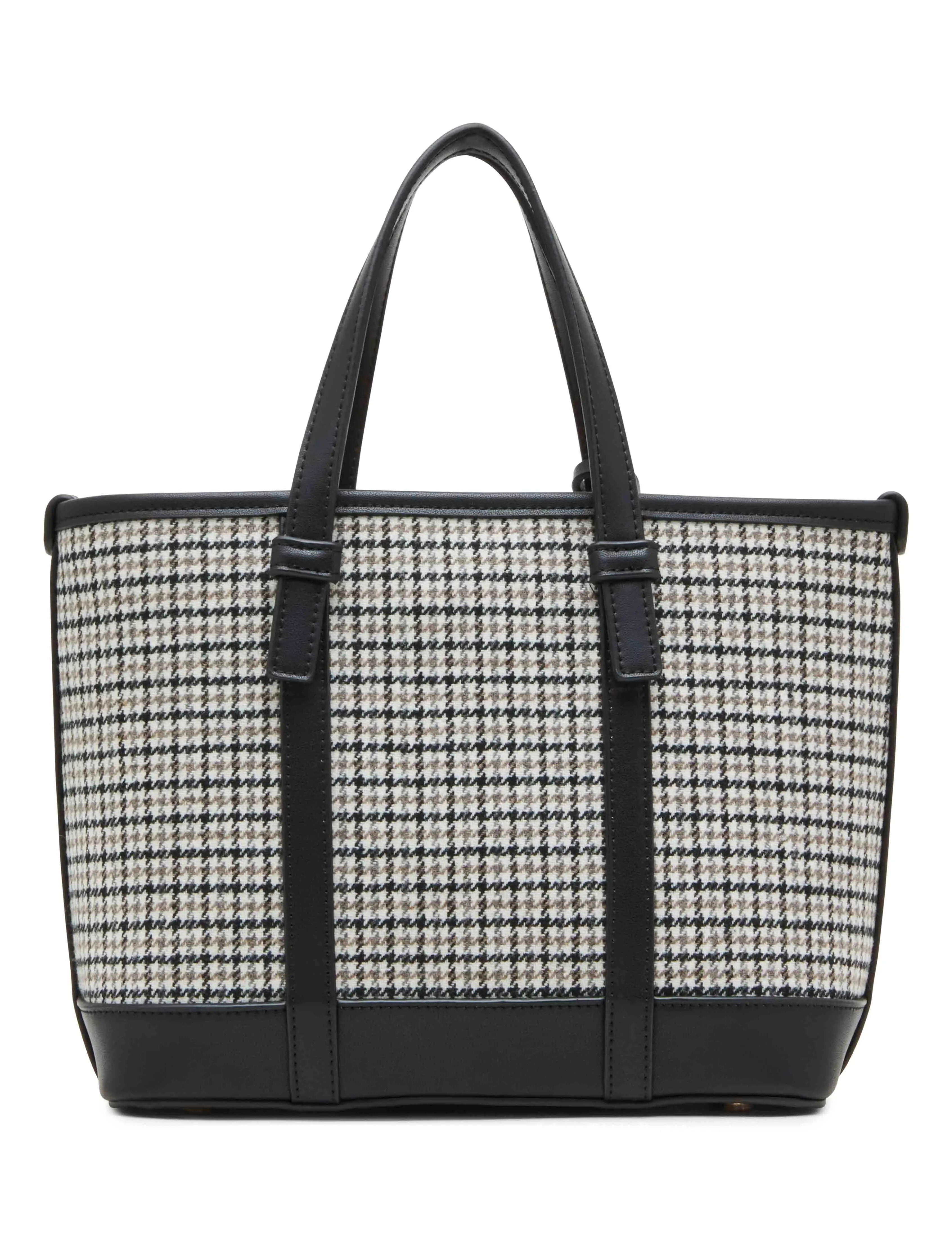 Mini Tote In Micro Houndstooth W/ Detachable Pouch sold by Anne Klein product image thumbnail 3