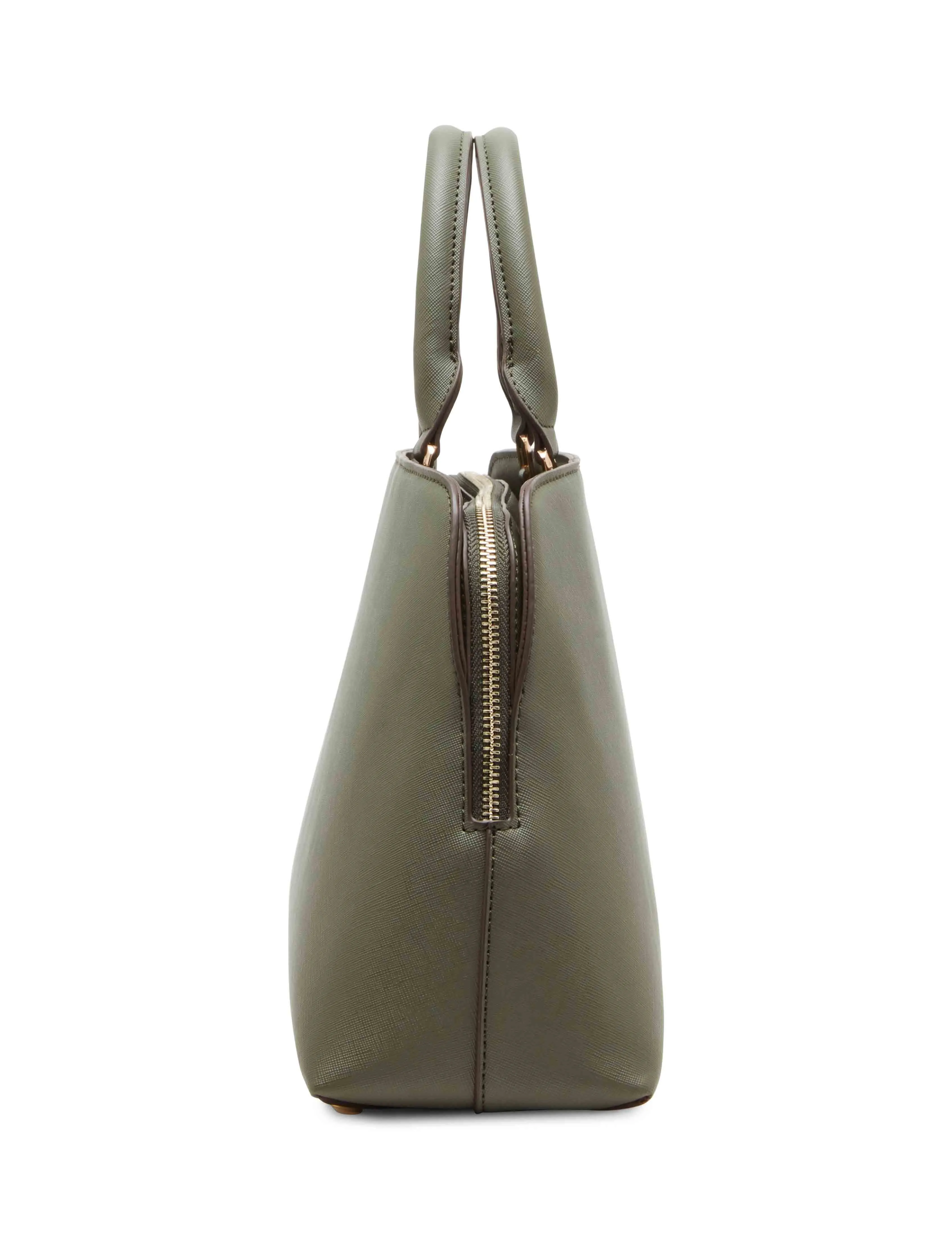 Rounded Edge Triple Compartment Satchel With Detachable Case sold by Anne Klein product image thumbnail 5