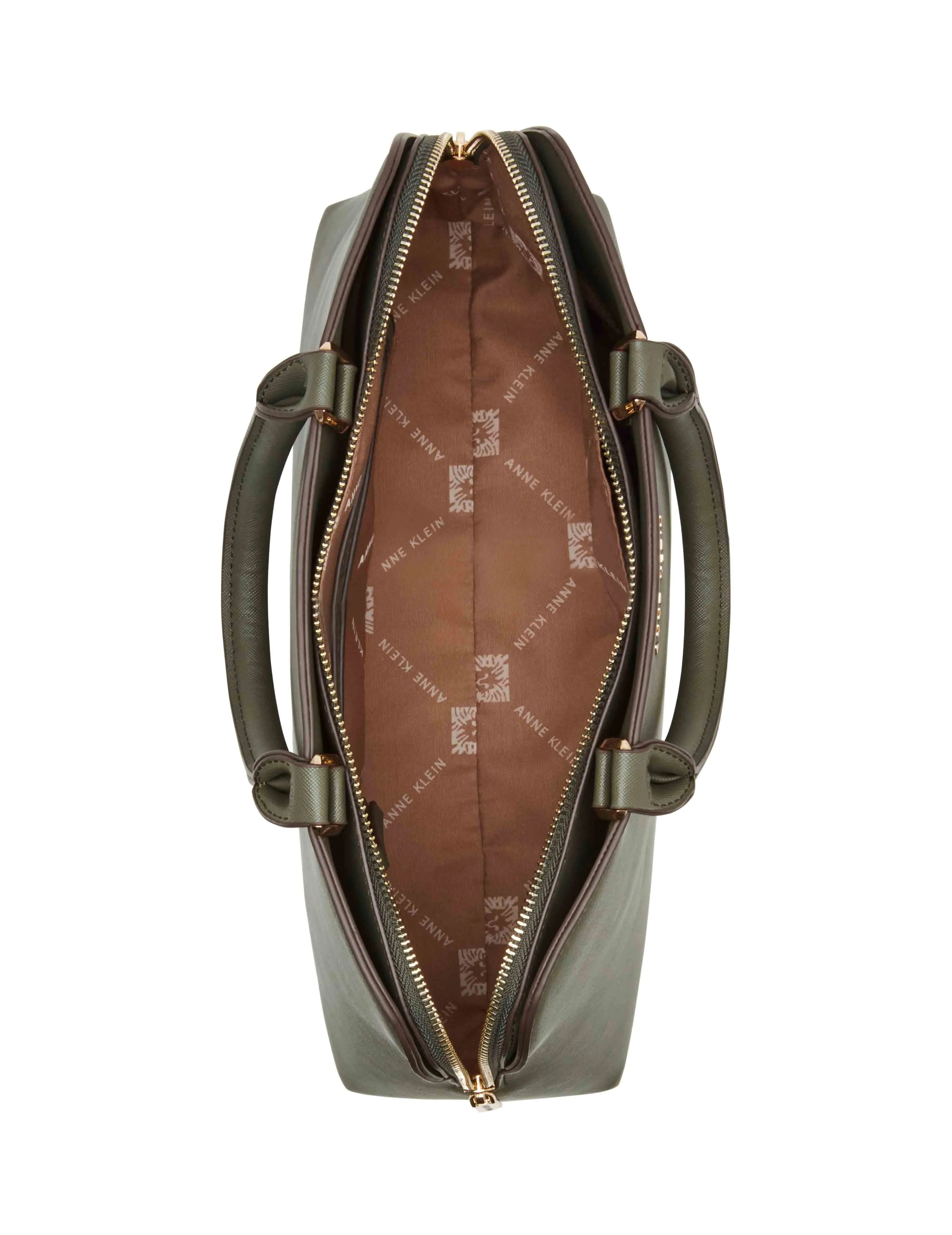 Rounded Edge Triple Compartment Satchel With Detachable Case sold by Anne Klein product image thumbnail 3