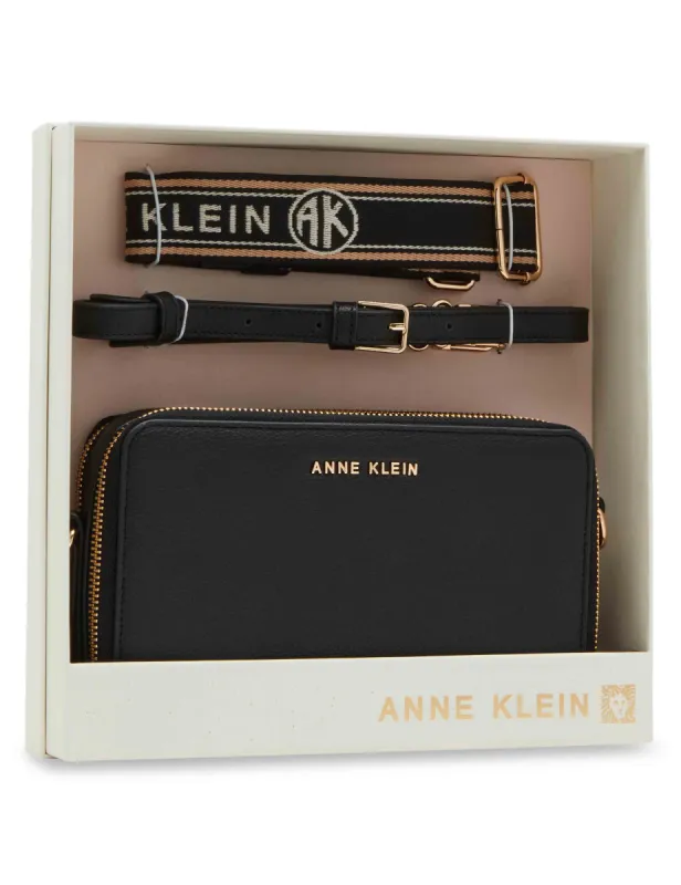 3 Piece Gift Set With Double Zip Camera Crossbody sold by Anne Klein
