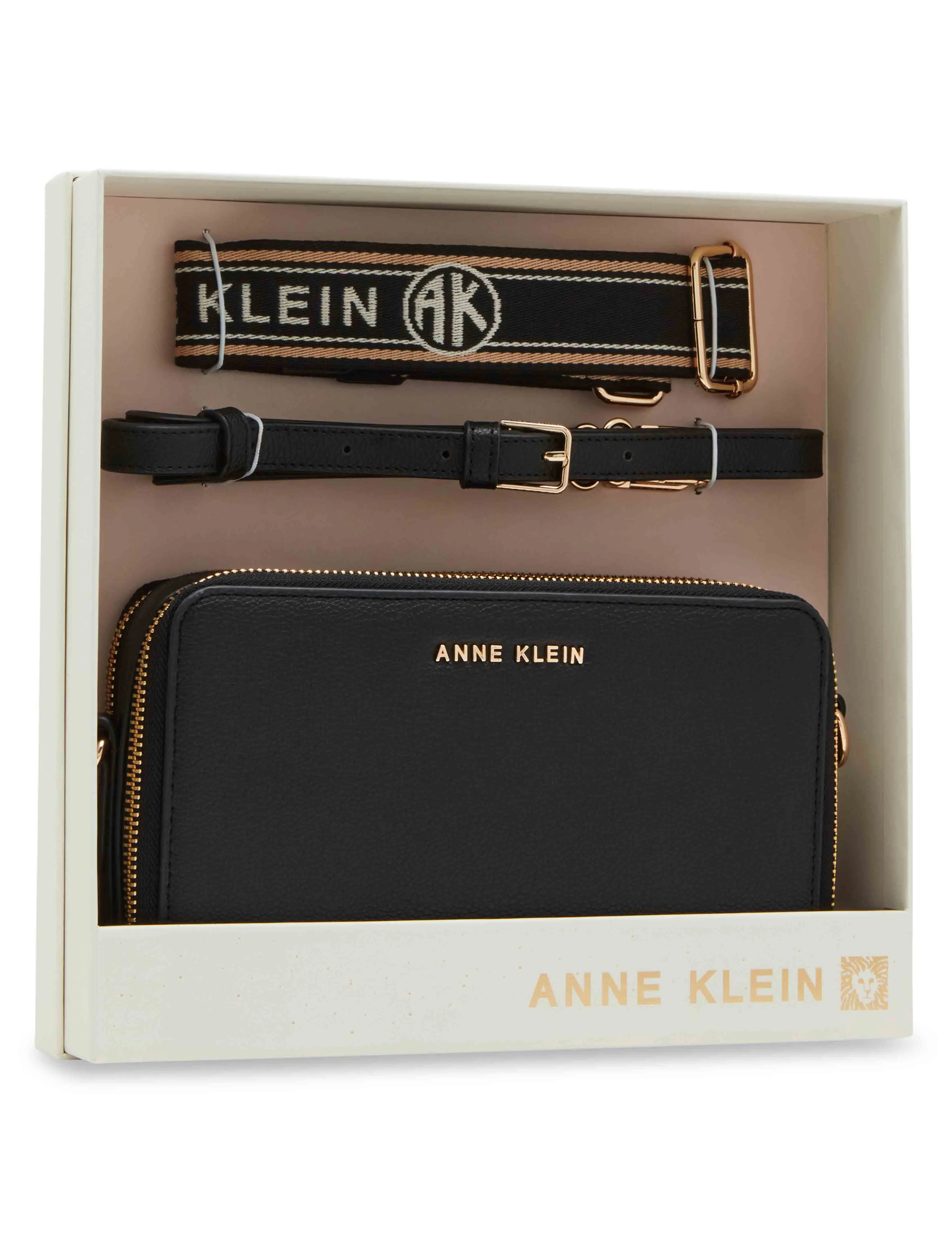 3 Piece Gift Set With Double Zip Camera Crossbody sold by Anne Klein