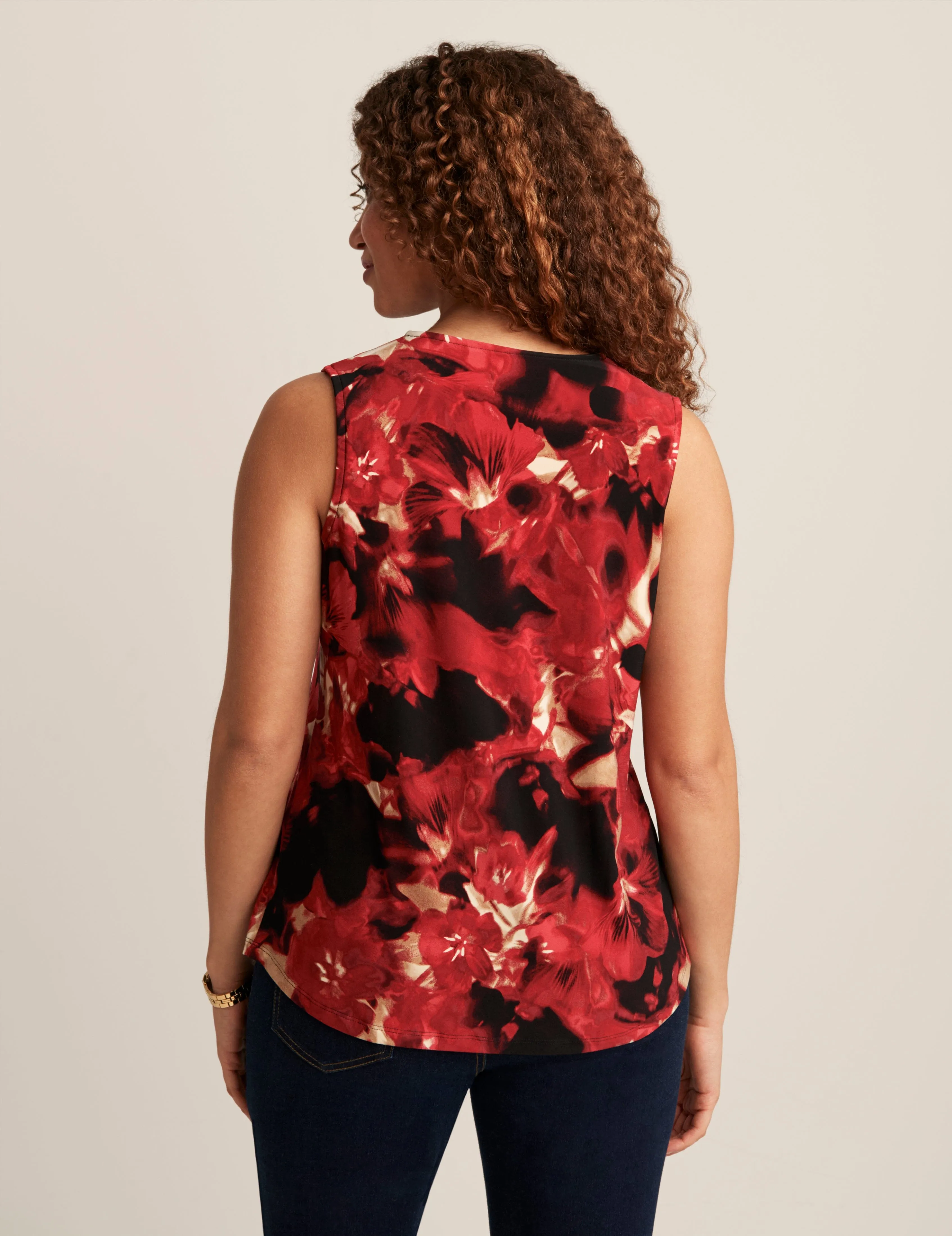 Printed Ity Pleat Front Shell sold by Anne Klein product image thumbnail 2