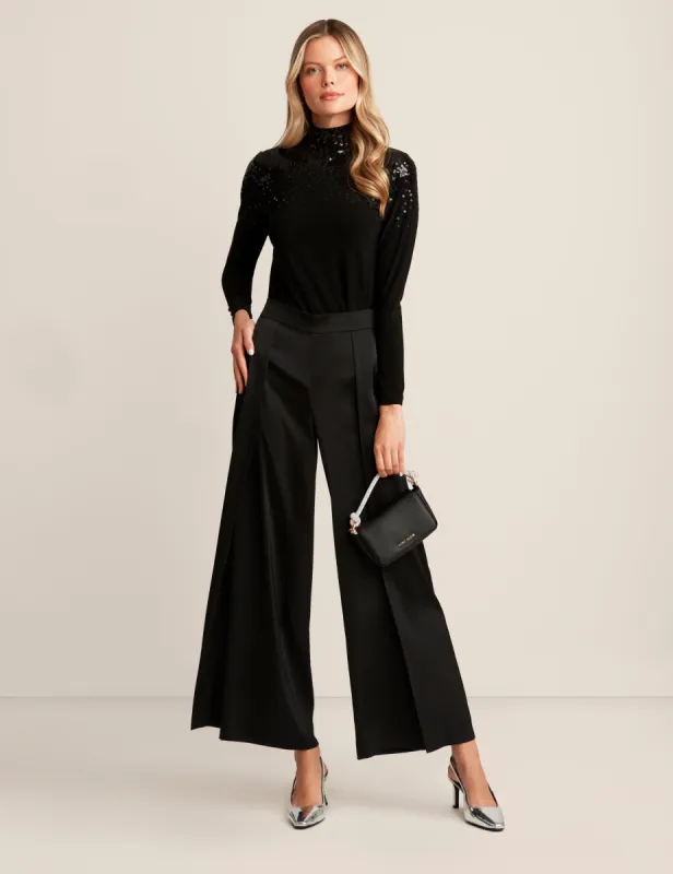 Cascading Sequin Turtleneck sold by Anne Klein