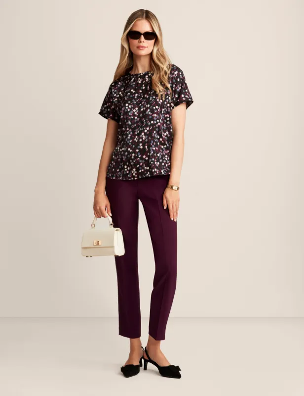 Short Sleeve Blouse With Bateau Neckline sold by Anne Klein