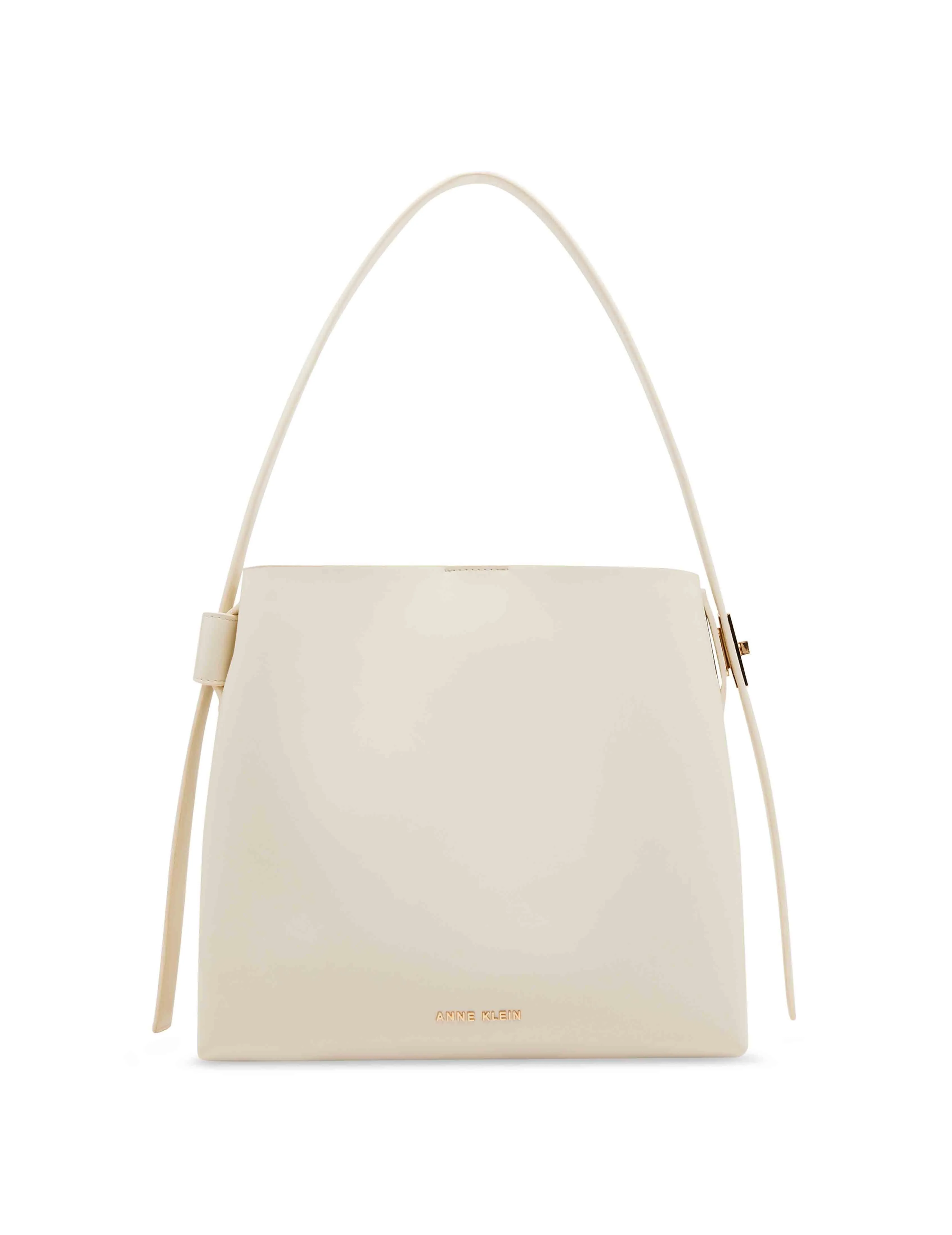 Medium Bucket Hobo With Enamel Turn Lock sold by Anne Klein